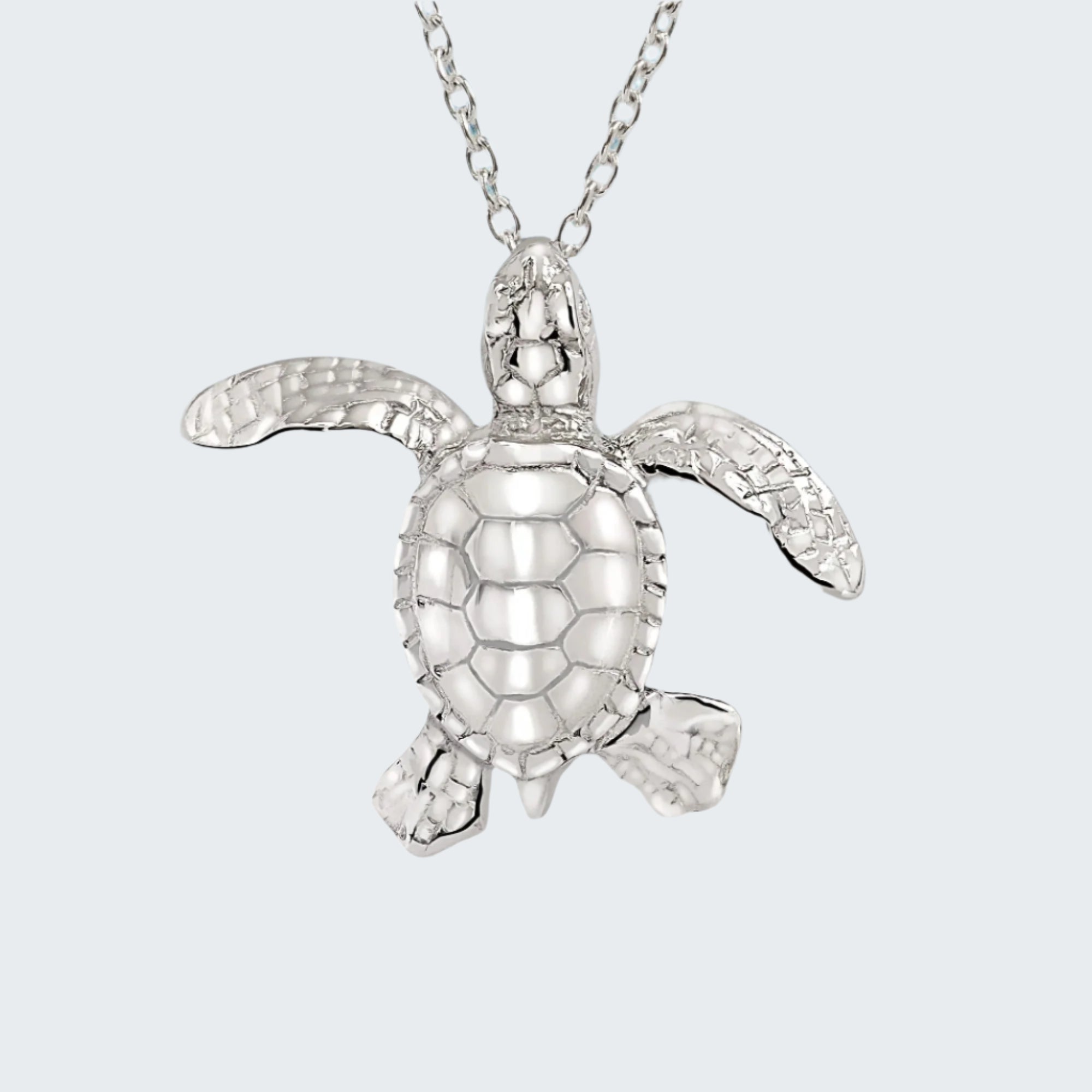 Miniature Turtle Pendant Necklace
