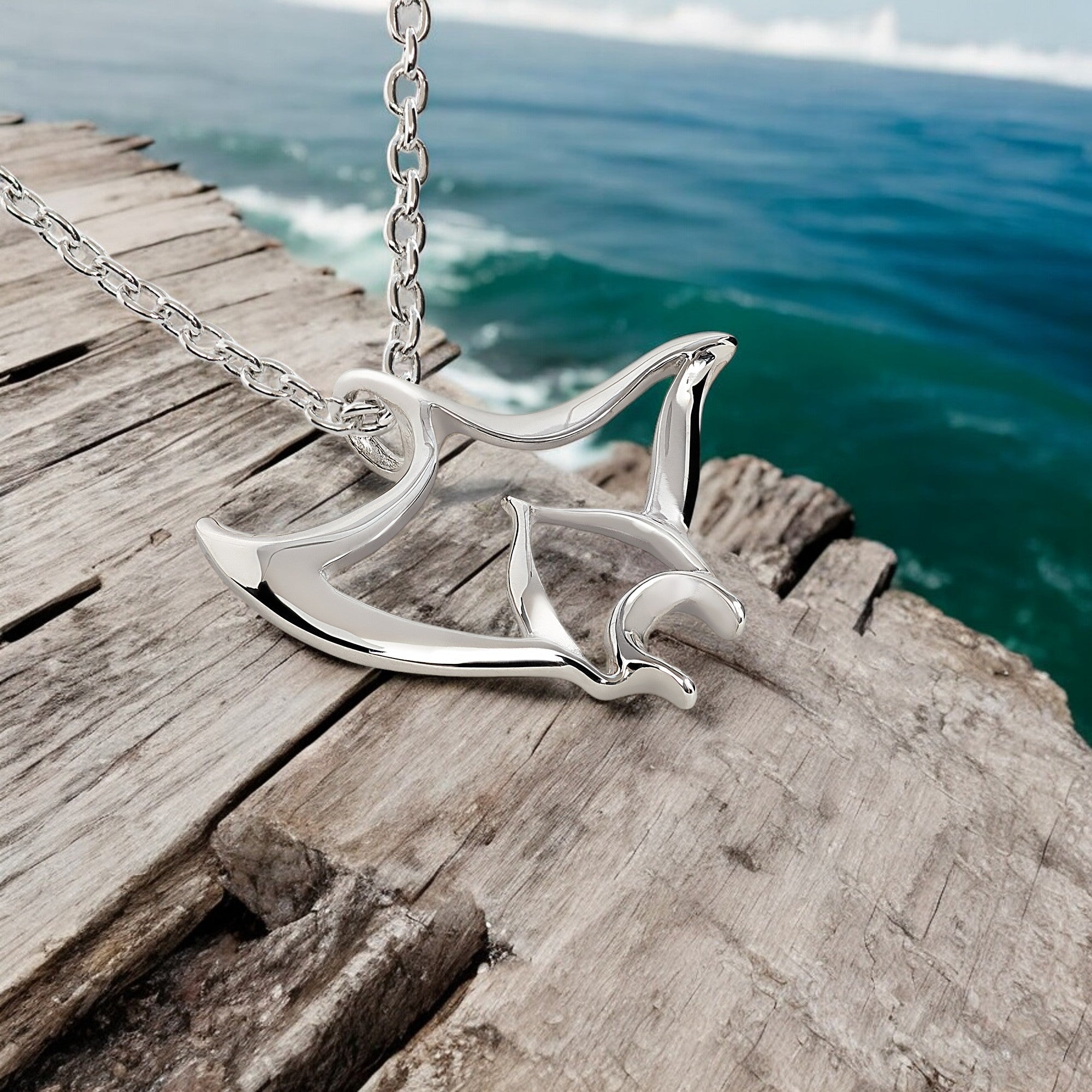 Manta Ray Necklaces for Women Sterling Silver