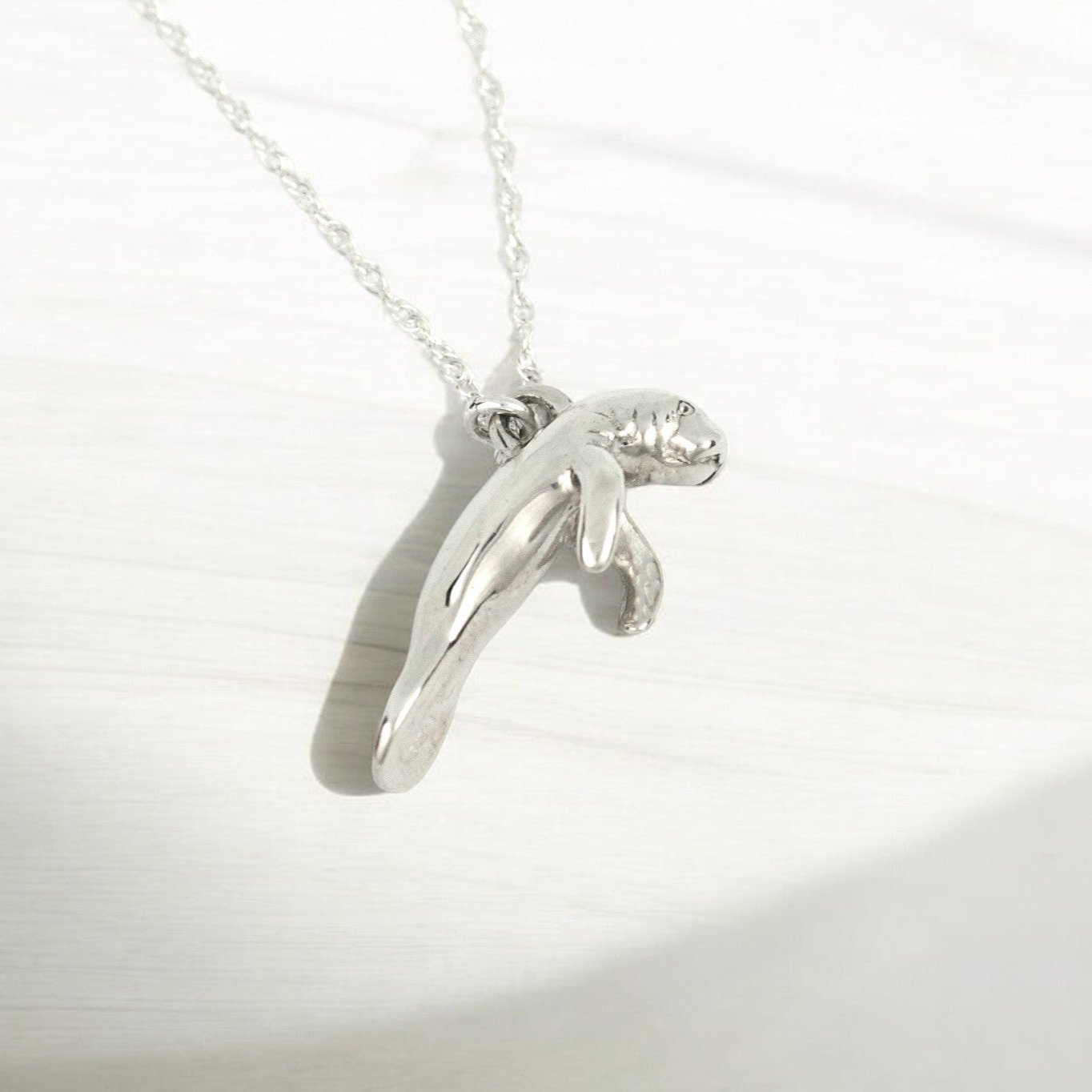 Manatee Necklaces for Women Sterling Silver