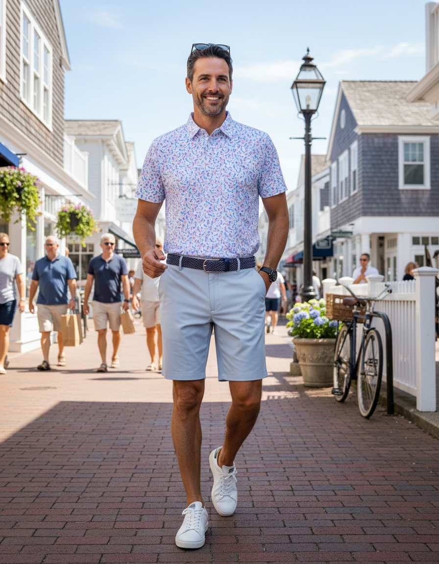 White Water Life Mermaid Polo White