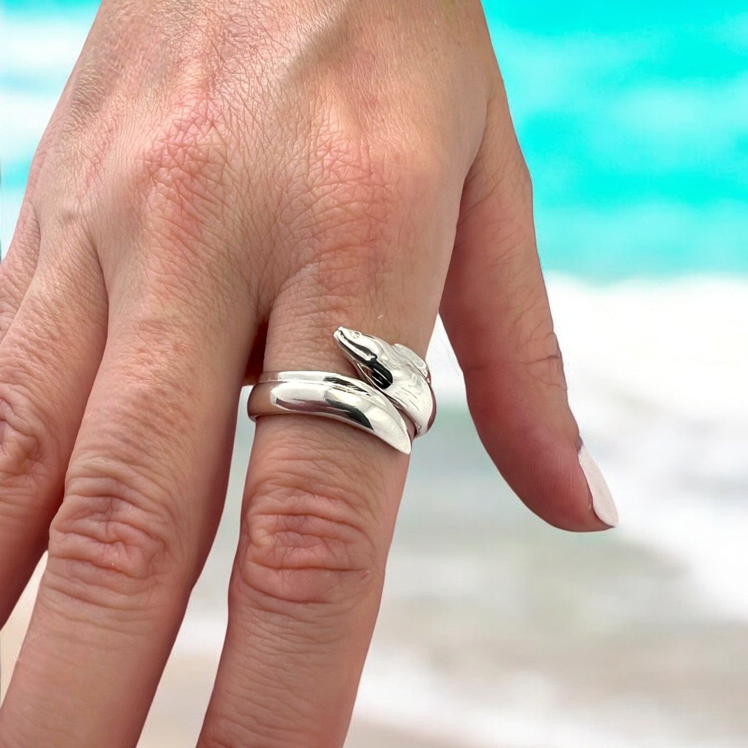 Moray Eel Sterling Silver Ring