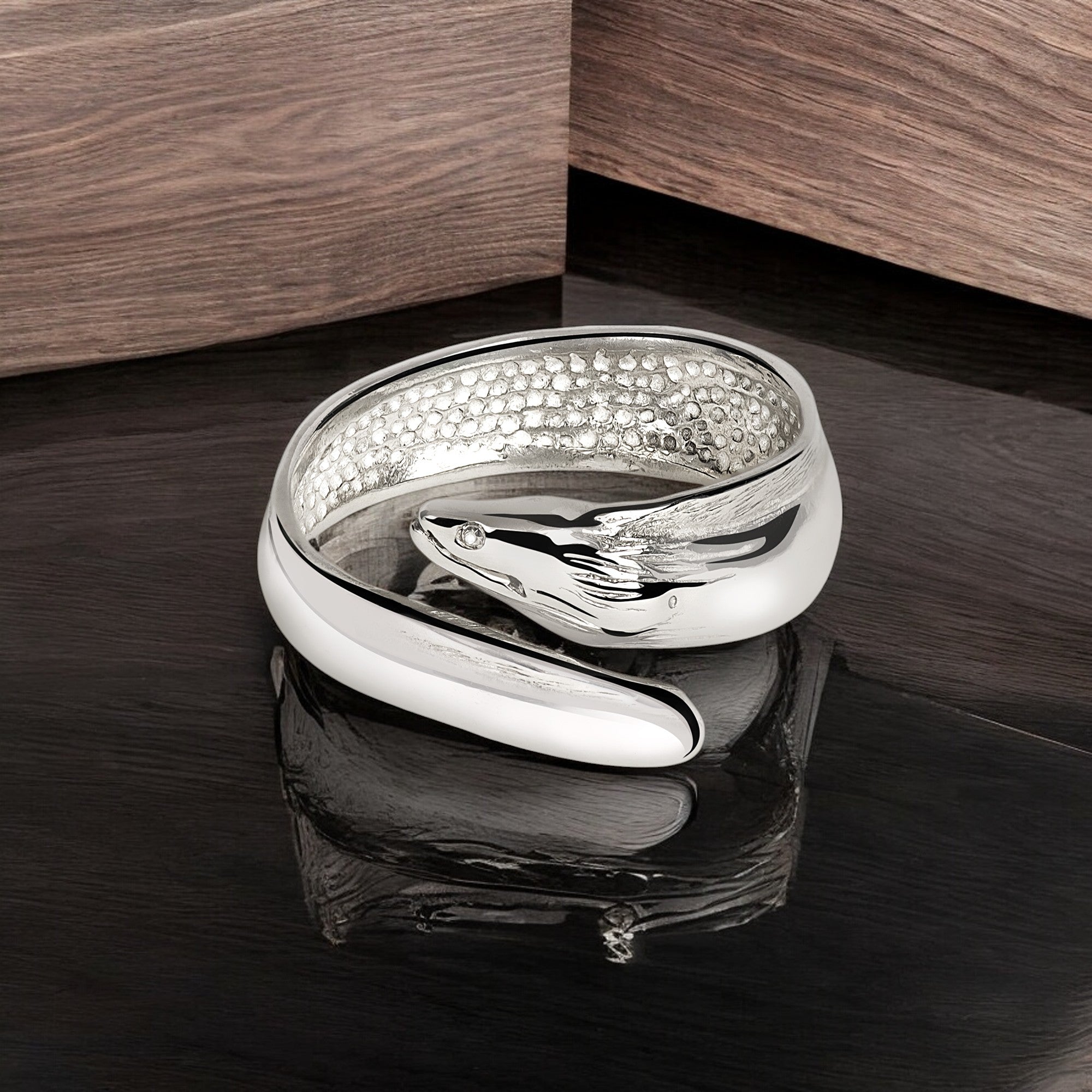Moray Eel Sterling Silver Ring