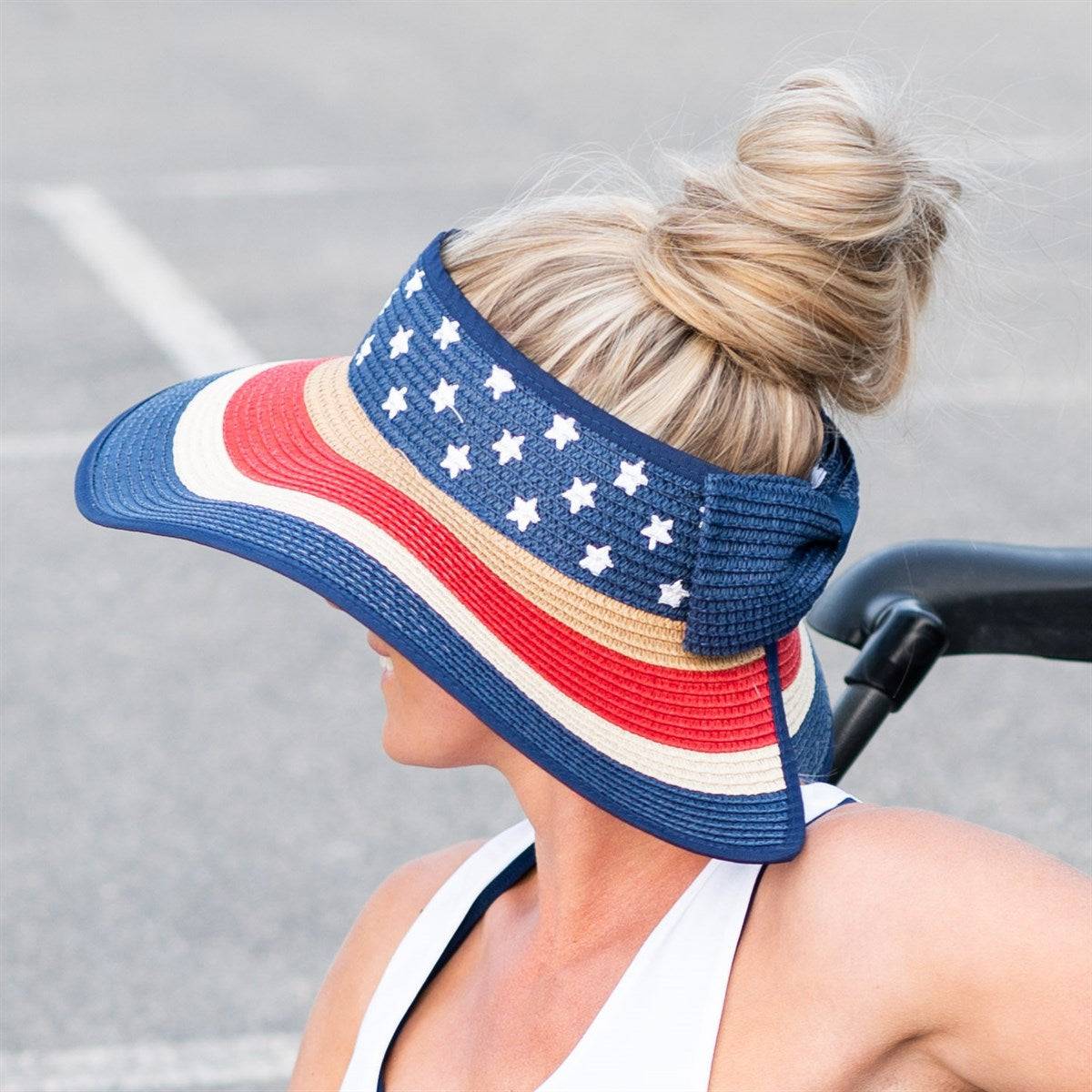 Americana Patriotic Rollable Visor For Adventures