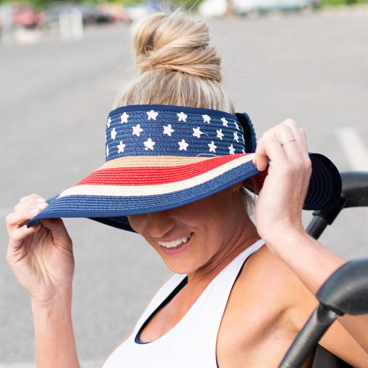 Americana Patriotic Rollable Visor For Adventures