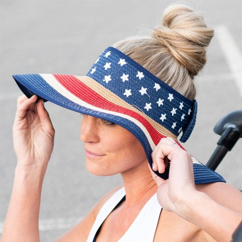 Americana Patriotic Rollable Visor For Adventures