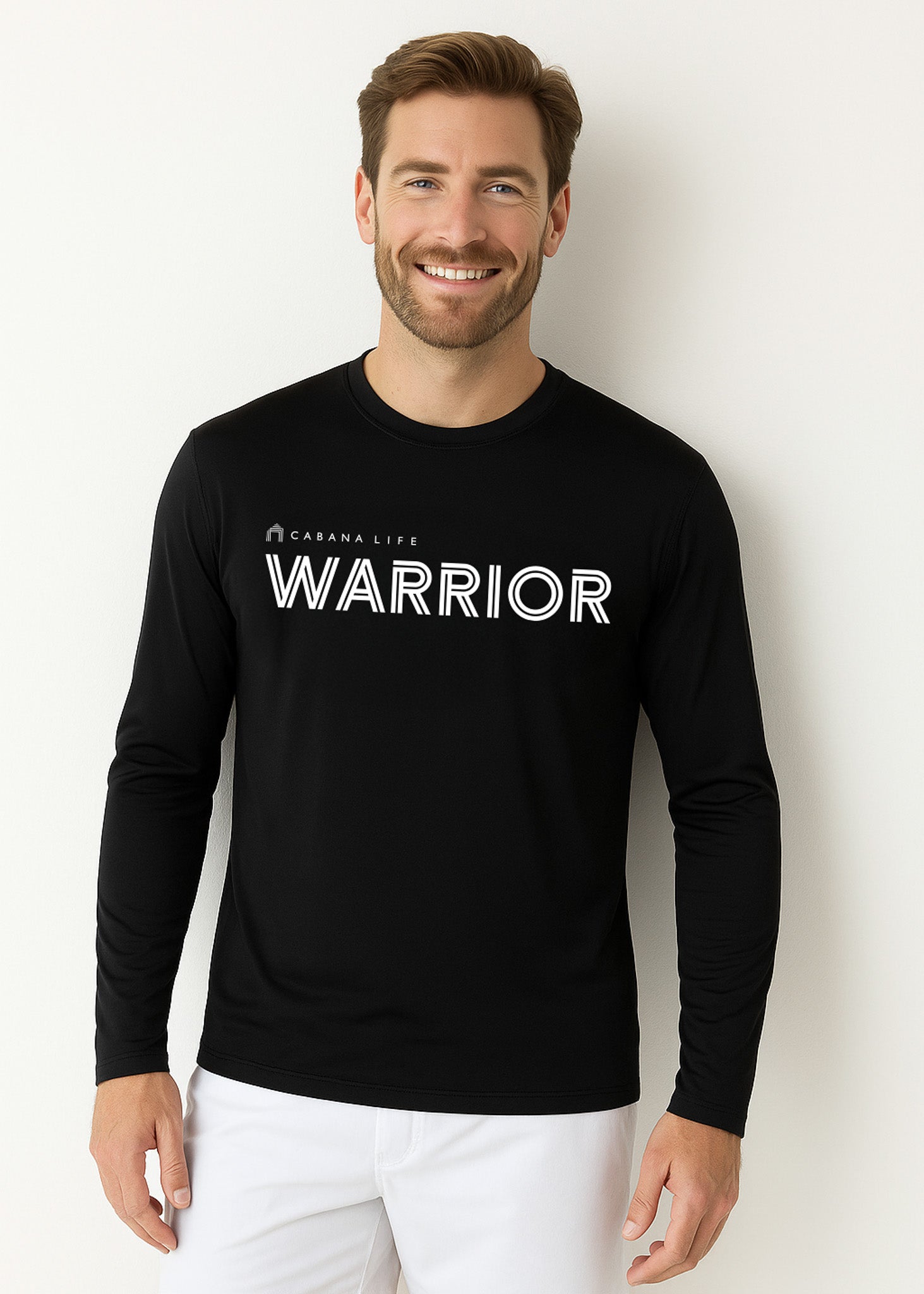 Cabana Life Black Unisex Long Sleeve Warrior Performance Shirt