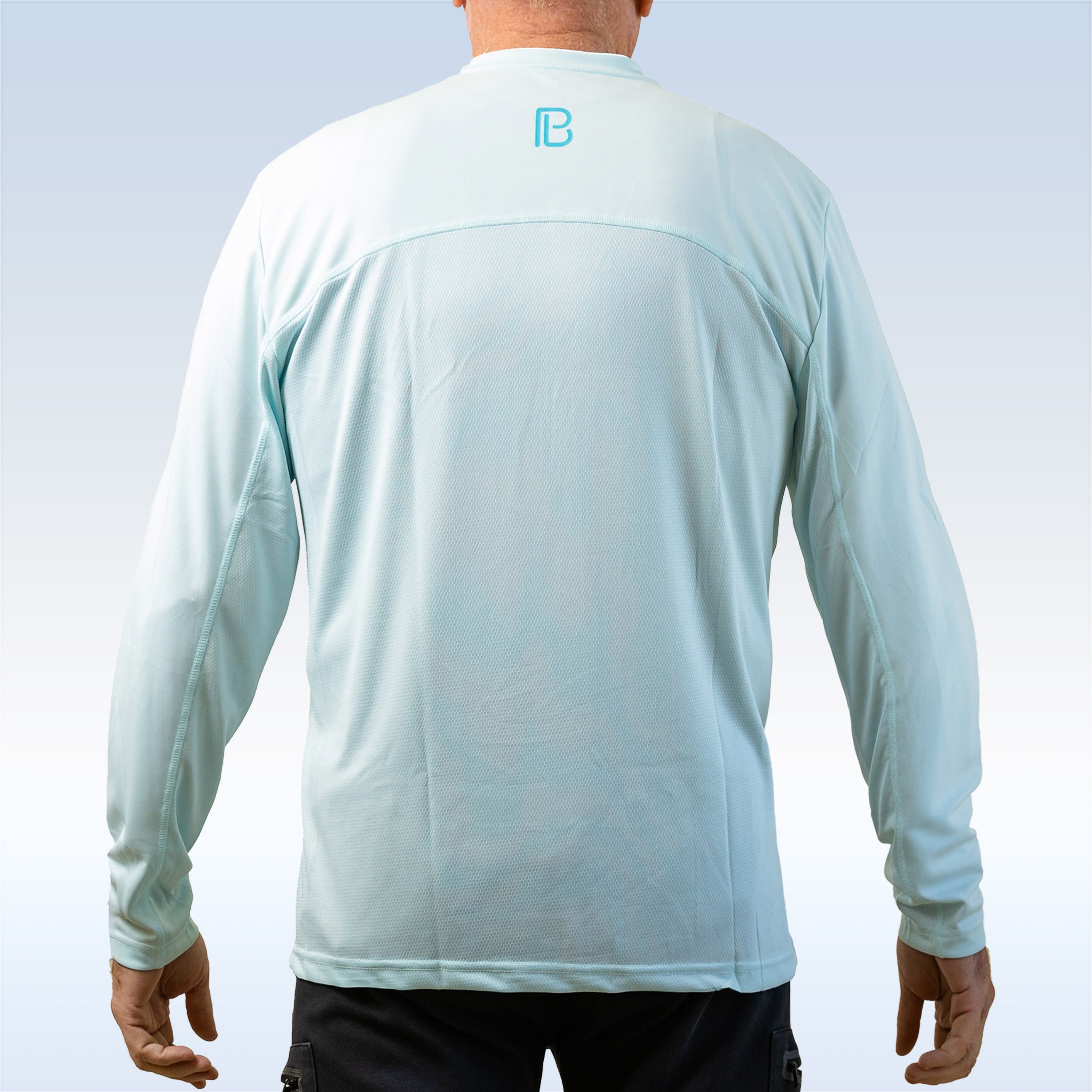 Pickleball Bella Men's Aqua Long Sleeve Tee