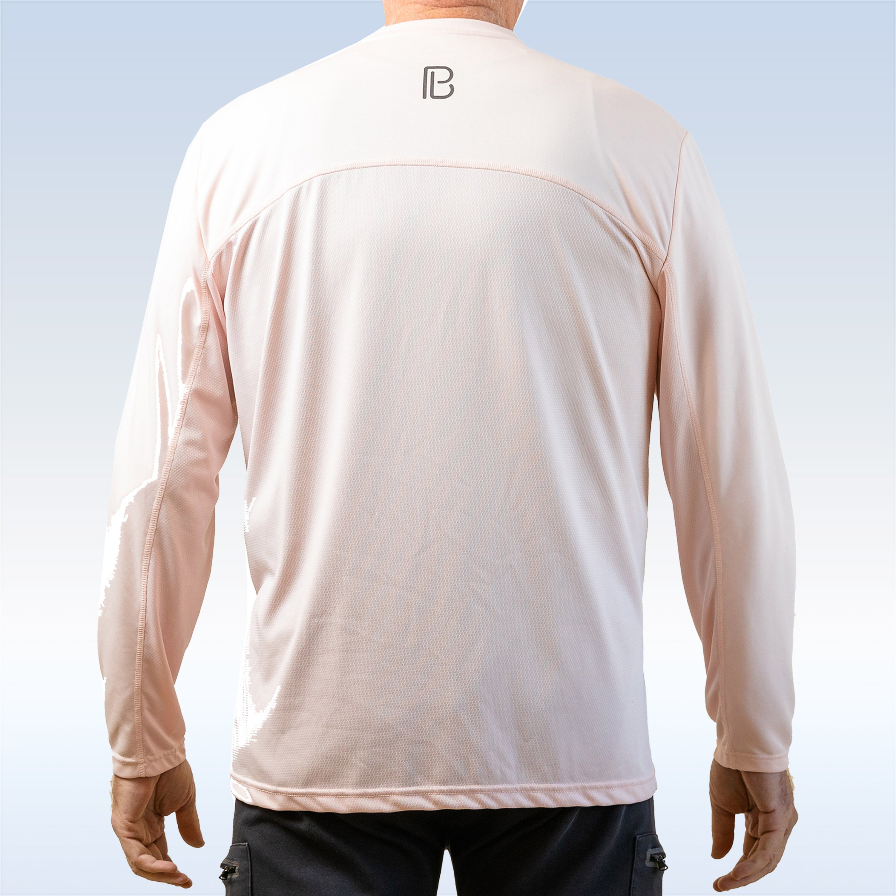 Pickleball Bella Men's Gossamer Pink Long Sleeve Tee