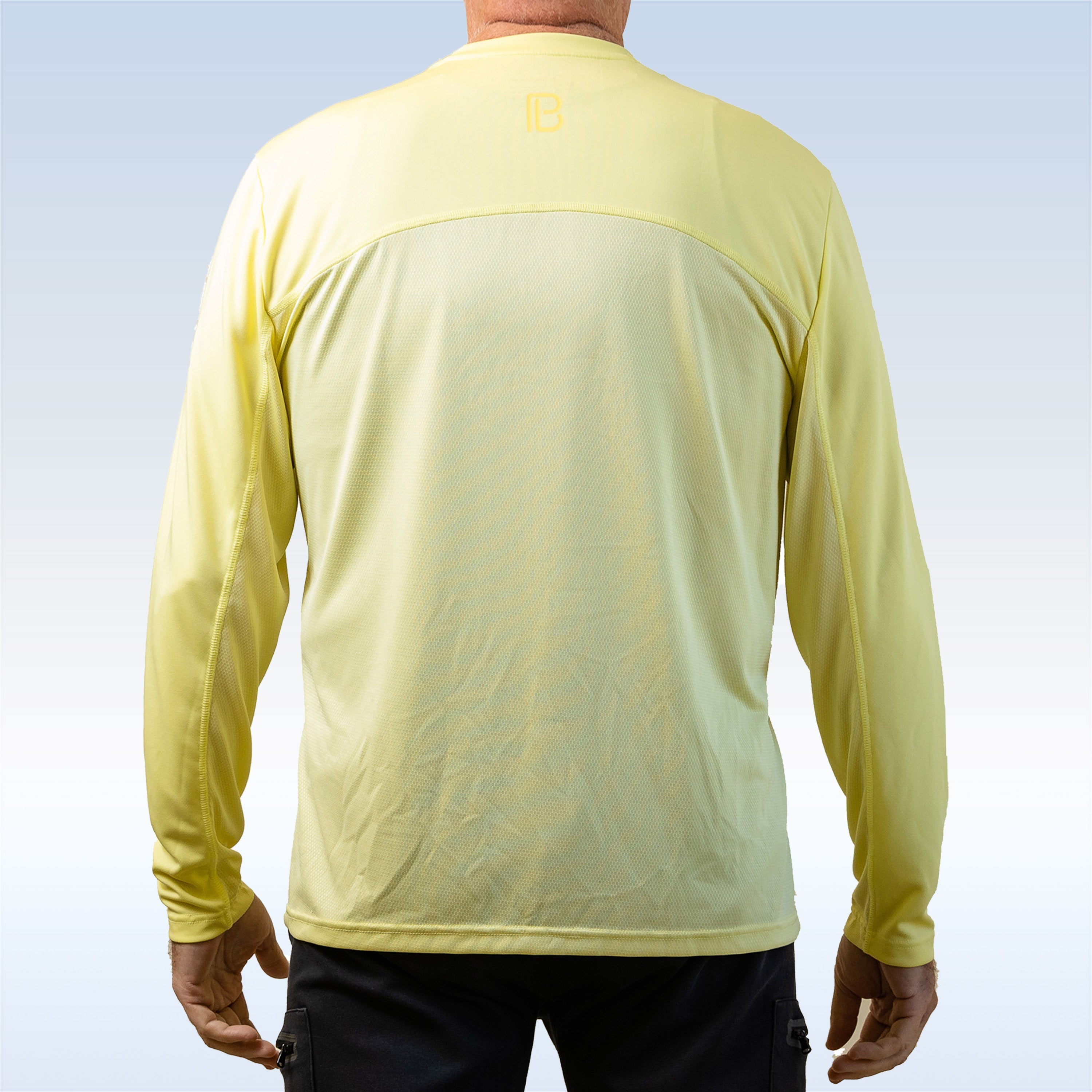 Pickleball Bella Men's Elfin Yellow Long Sleeve Tee