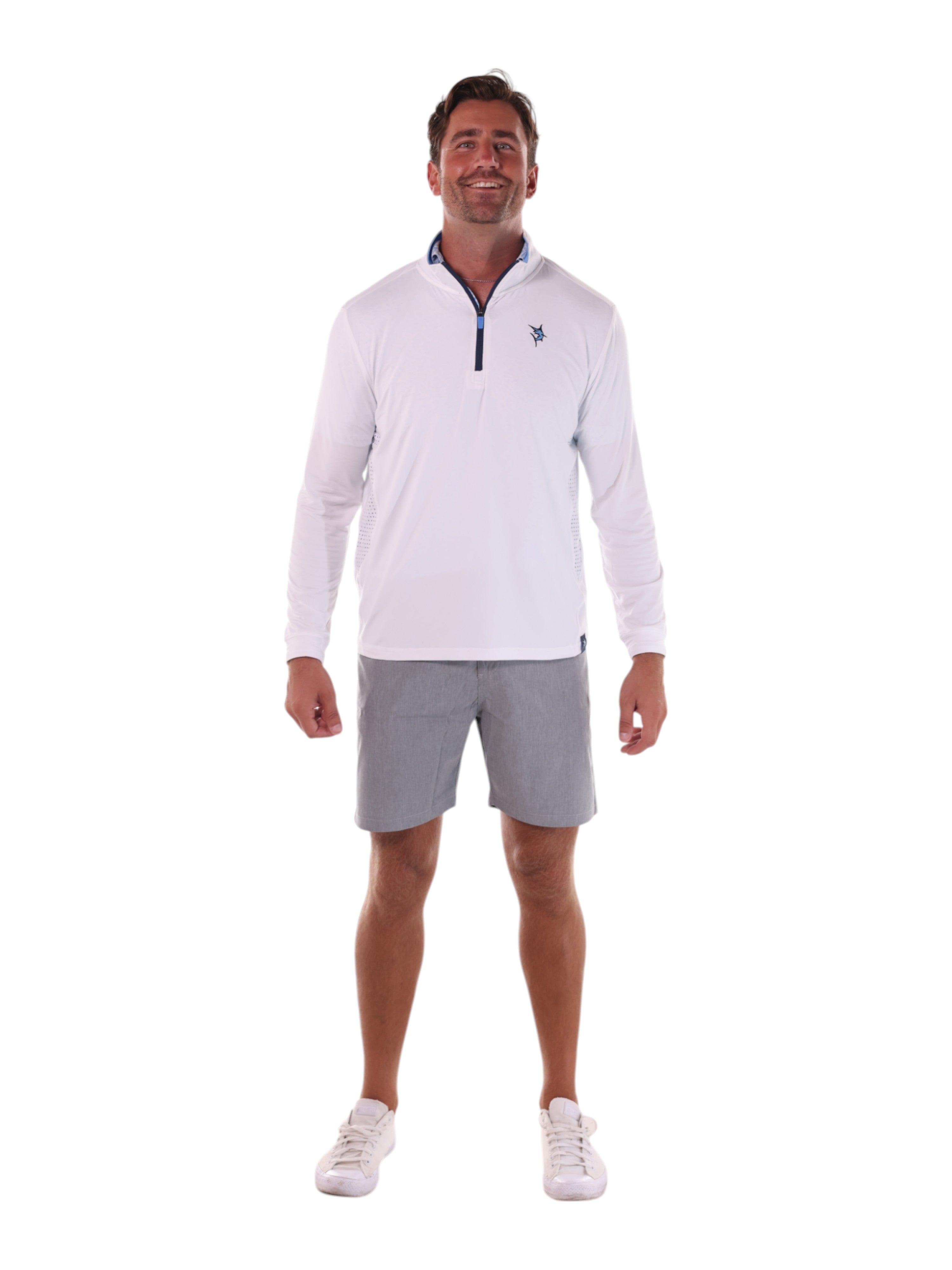 White Water Life Tan Bayport Grey Shorts