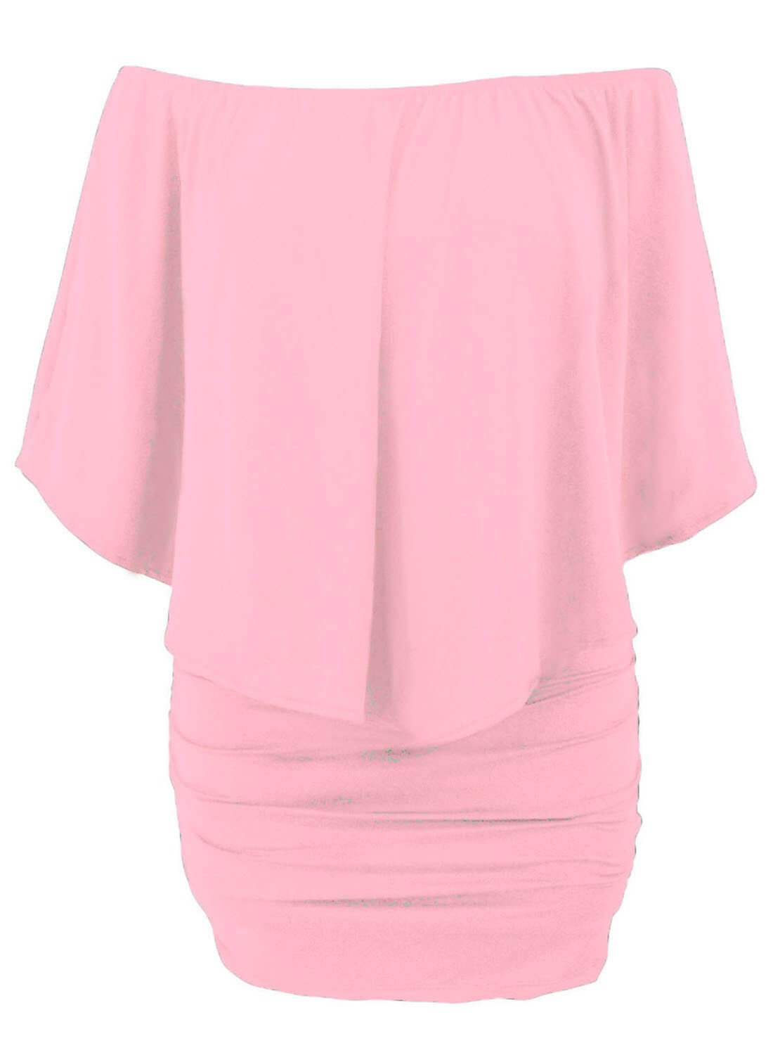 Multi-Way Layered Ruffle Pink Mini Party Dress