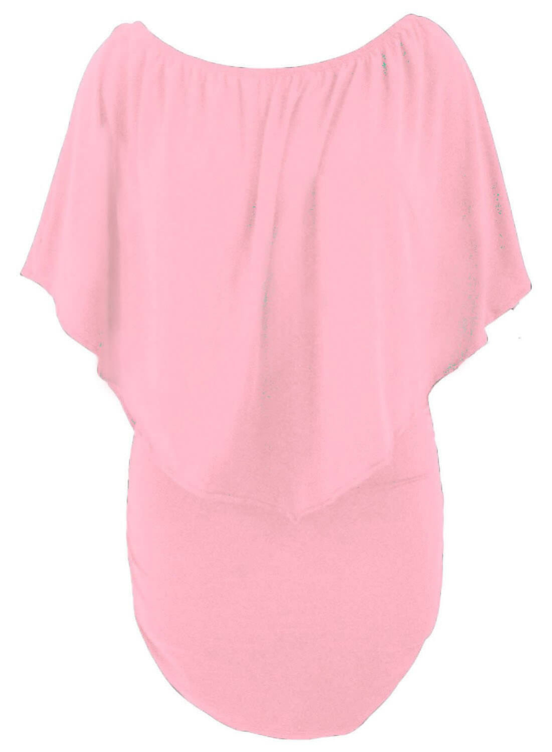 Multi-Way Layered Ruffle Pink Mini Party Dress