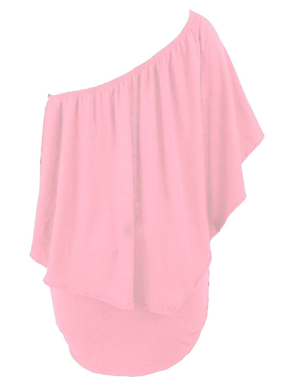 Multi-Way Layered Ruffle Pink Mini Party Dress