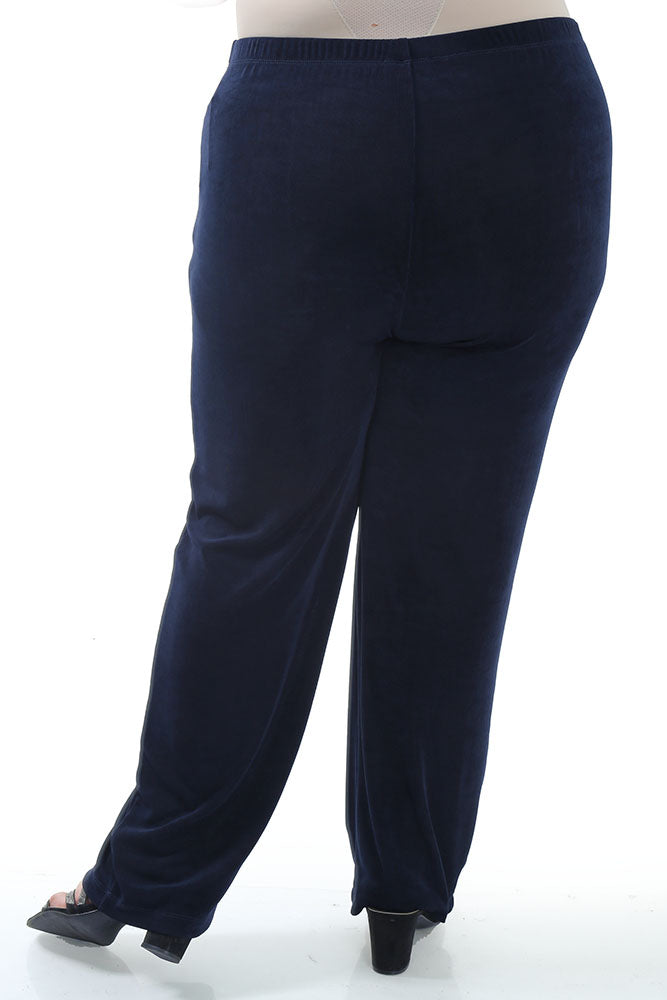 Plus by Design - Vikki Vi Classic Navy Petite Pull-On Pant