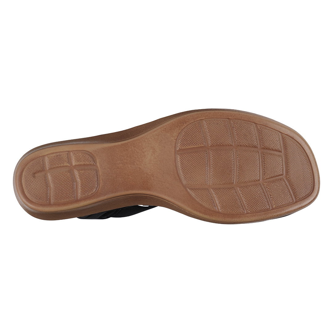 Brown shoe sole on a white background