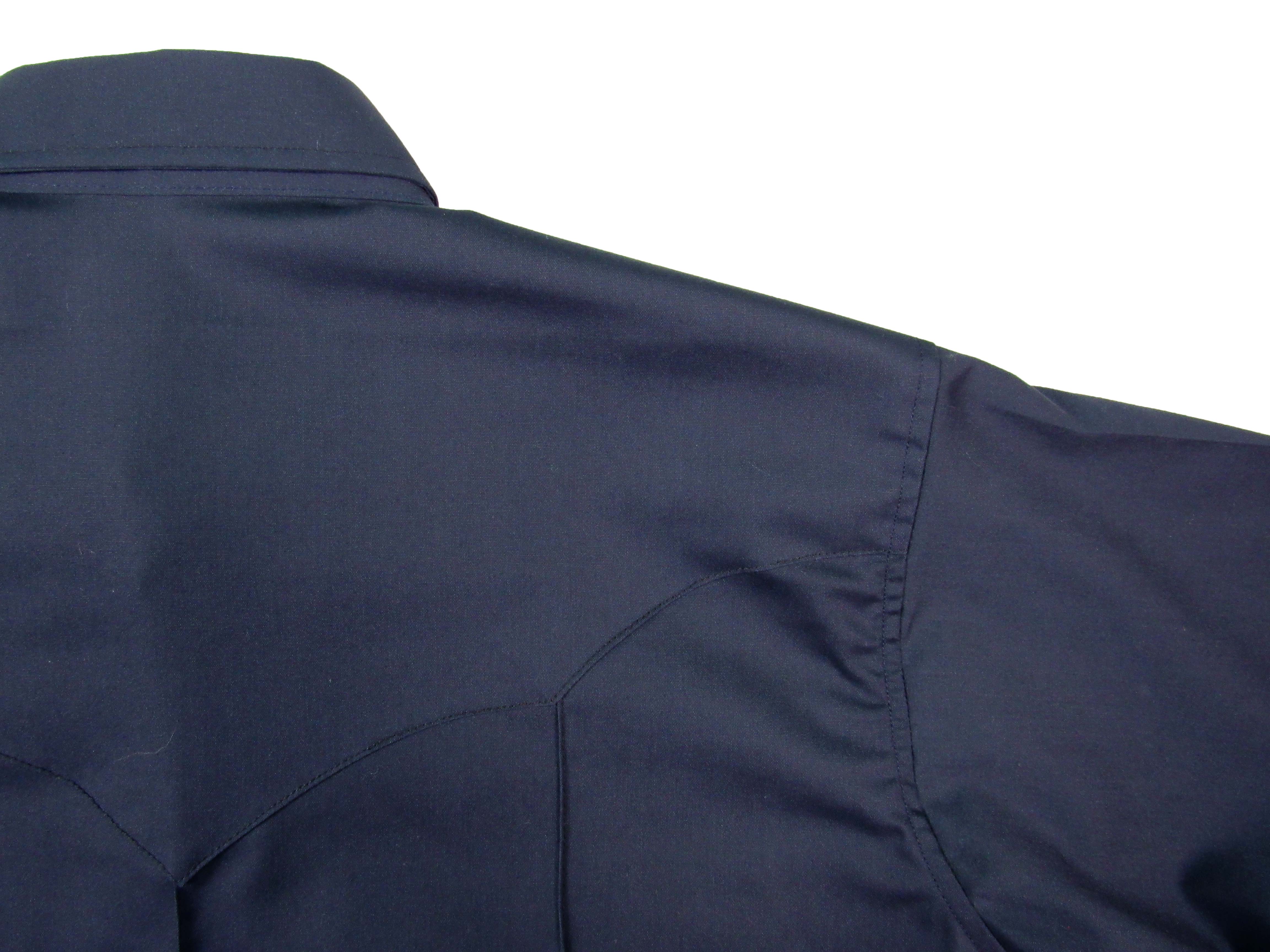 Navy blue shirt on a white background