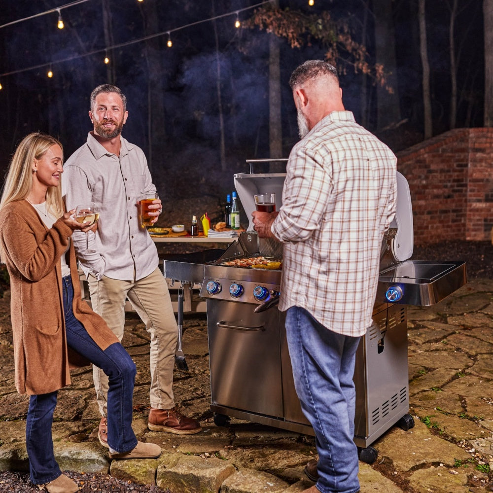 Full Stainless Propane Gas Grill