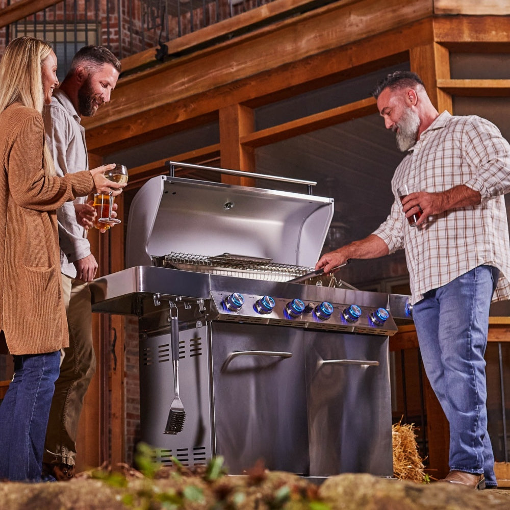 Full Stainless Propane Gas Grill