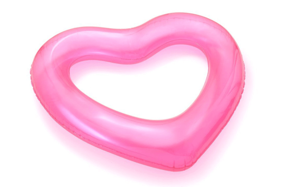 Oversized Heart Shaped Swim Ring