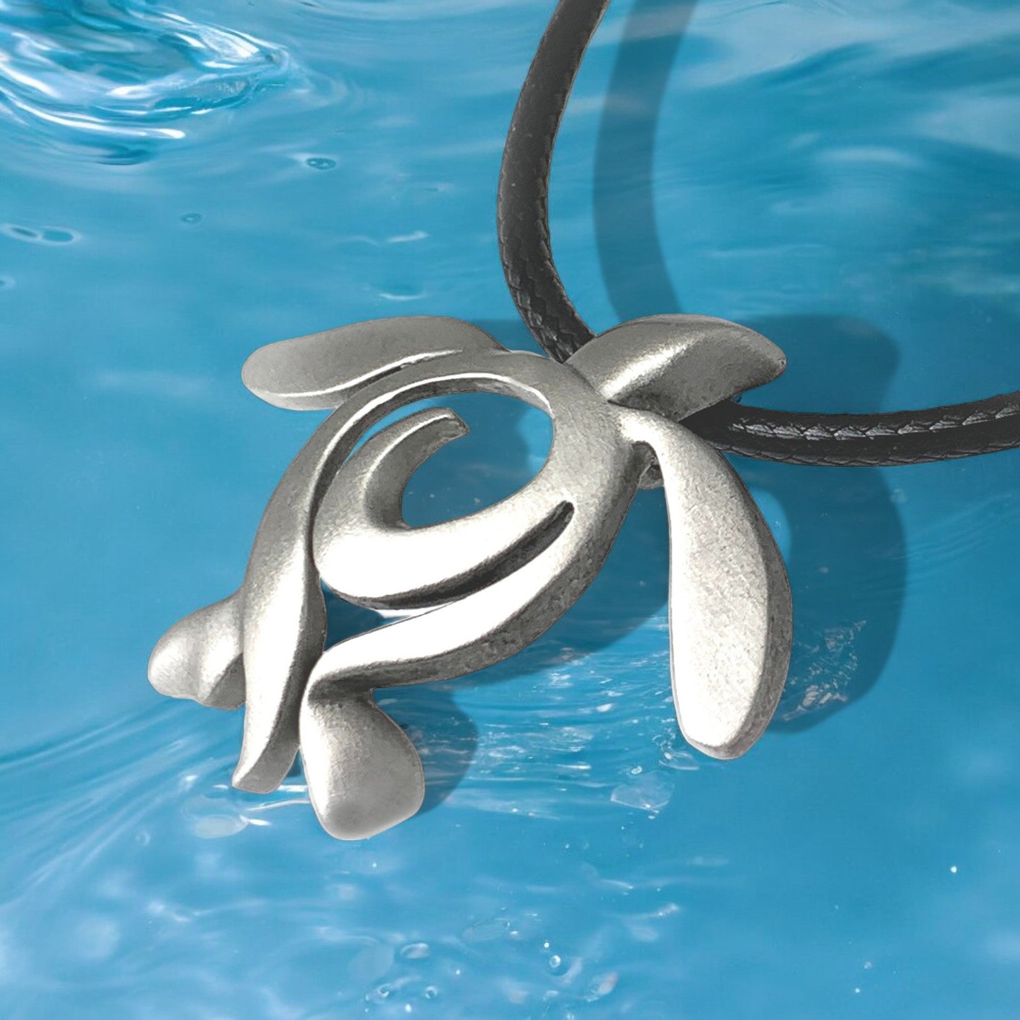 Sea Turtle Necklace Pewter Pendant Necklace