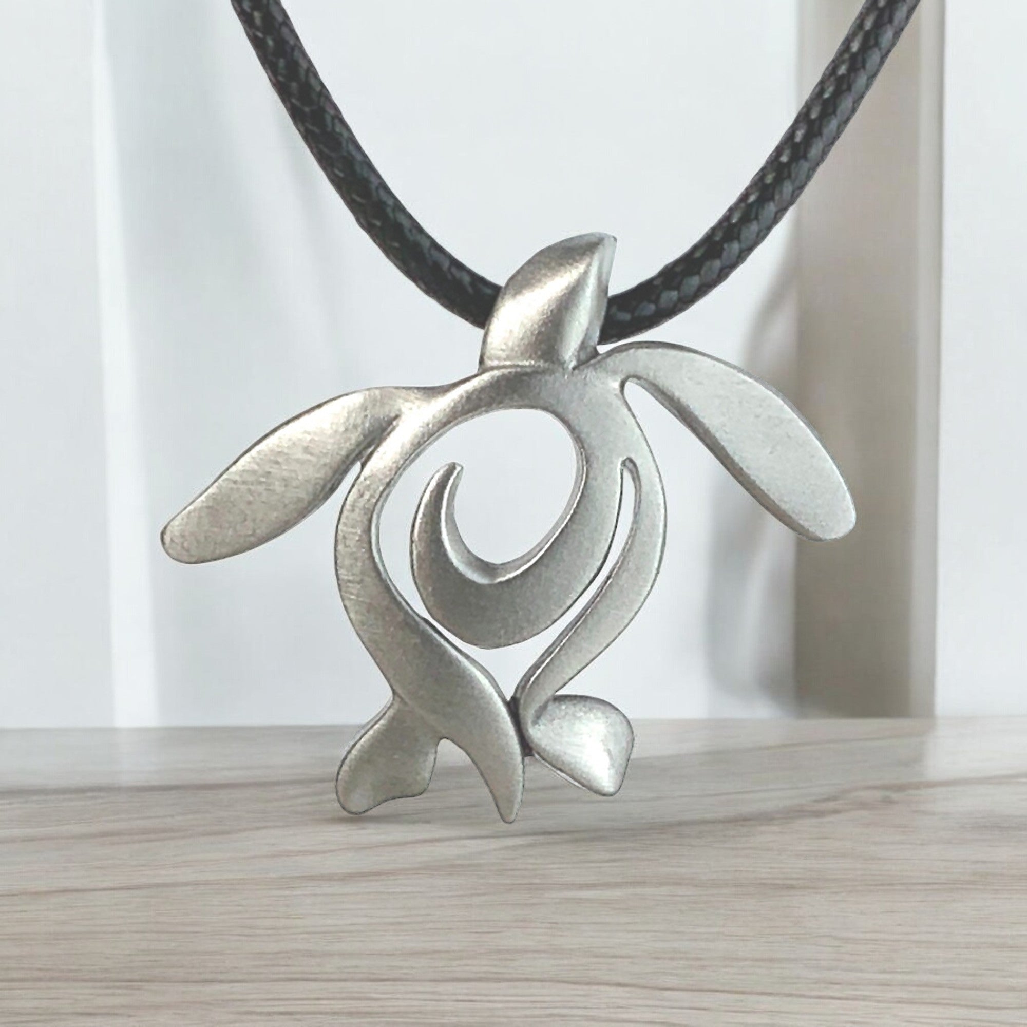 Sea Turtle Necklace Pewter Pendant Necklace