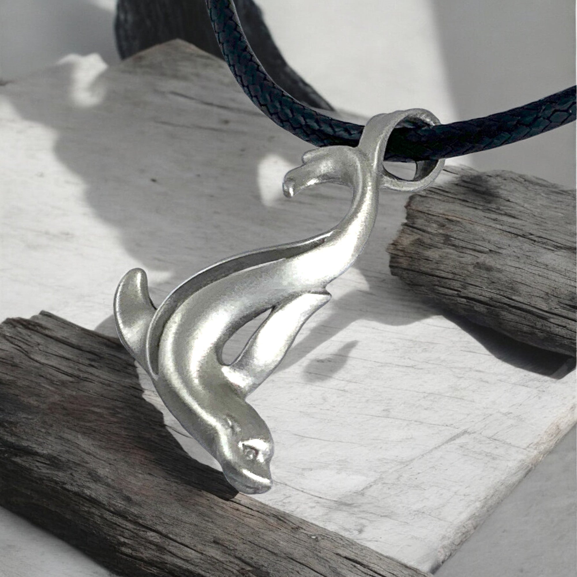 Sea Lion Necklace Pewter Pendant