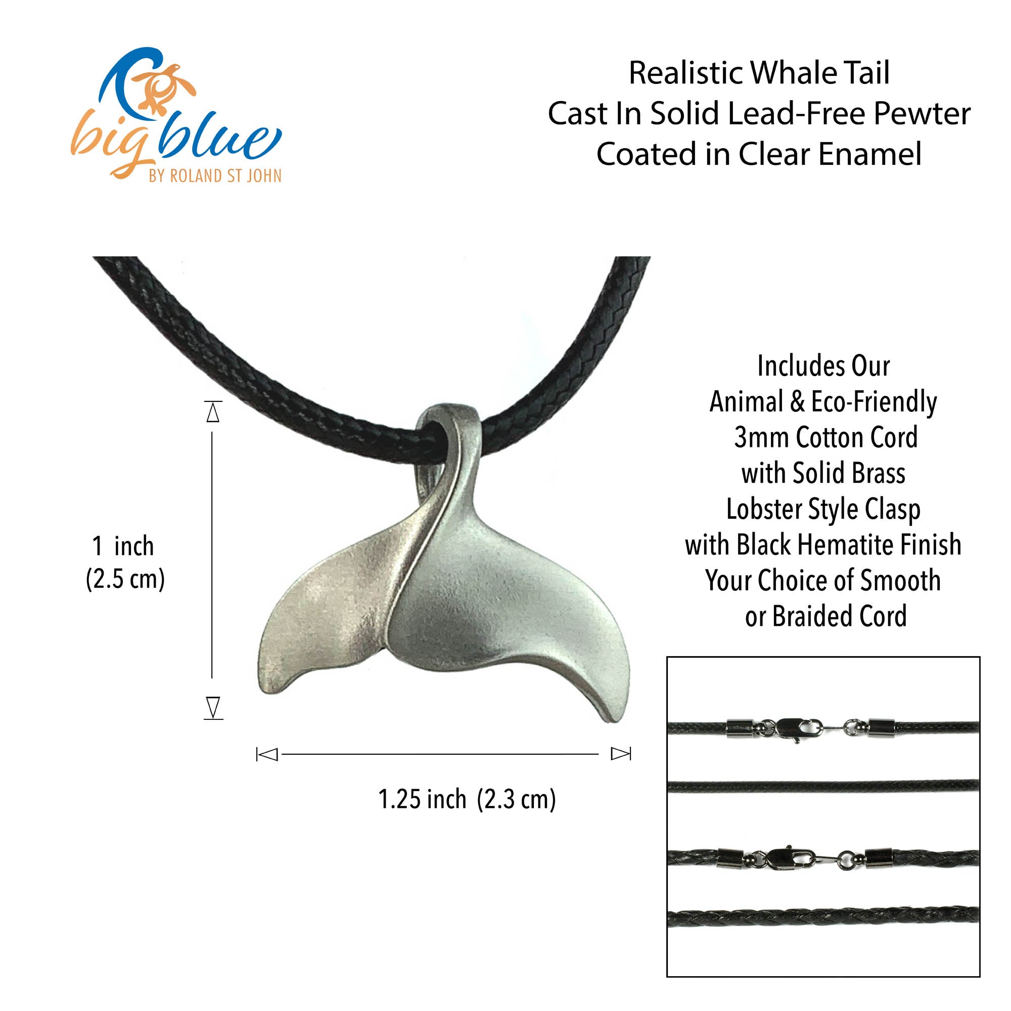 Whale Tail Necklace for Men and Women