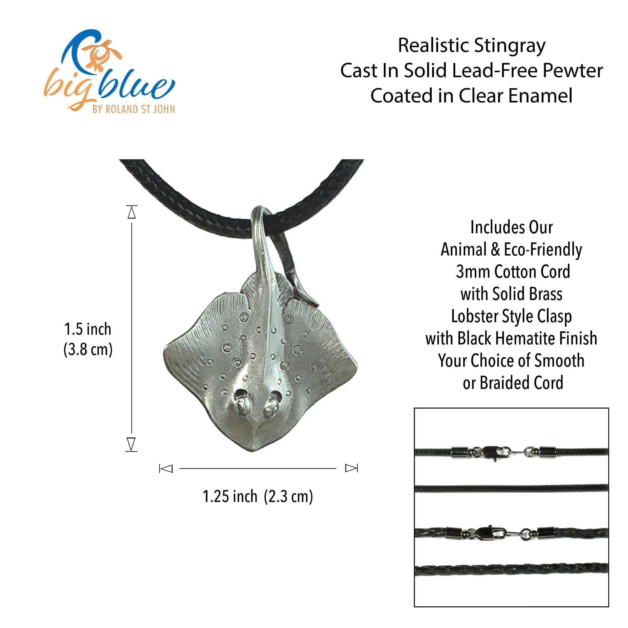 Stingray Pendant Necklace