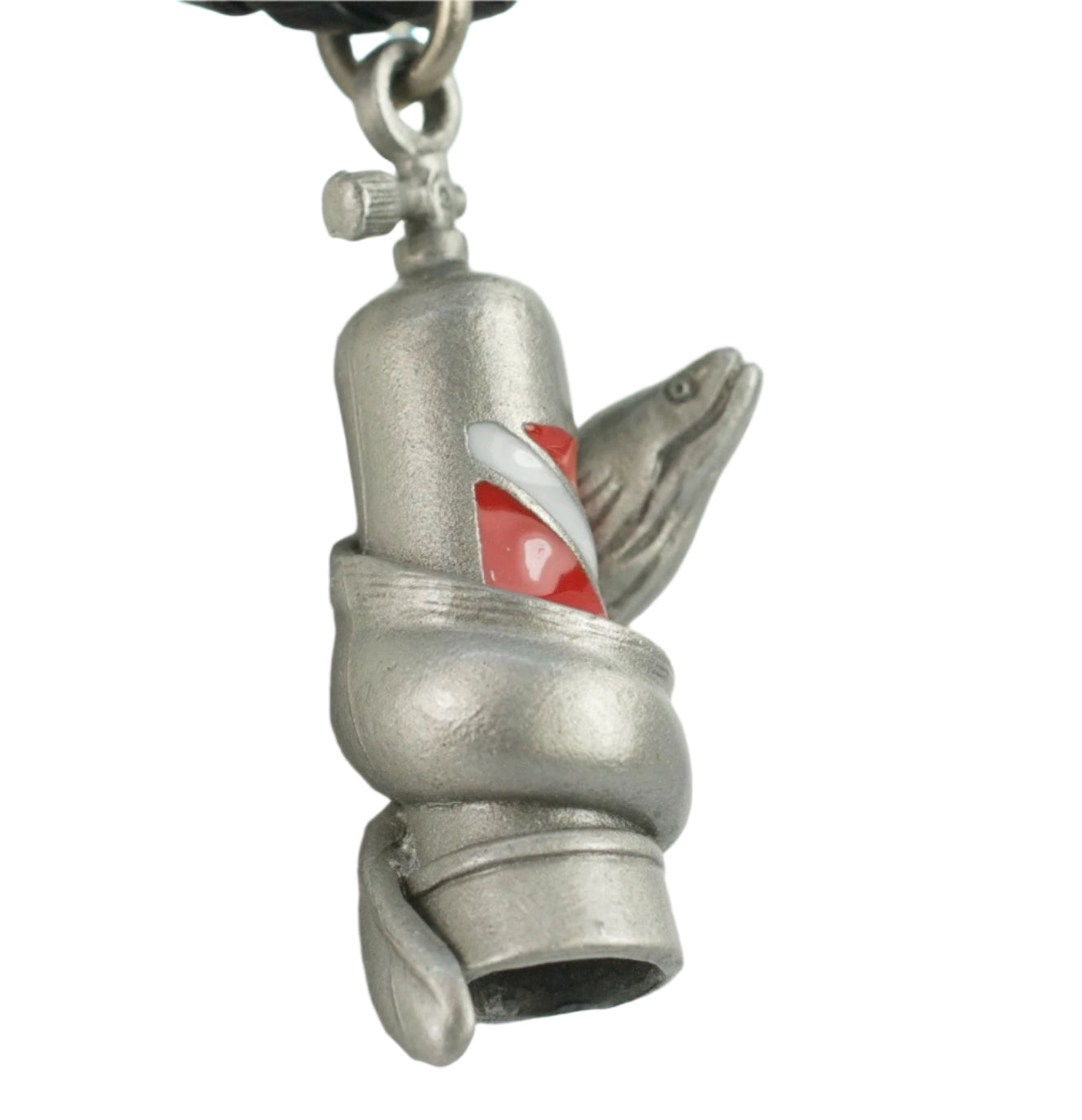 Moray Eel with Scuba Tank Necklace Silver
