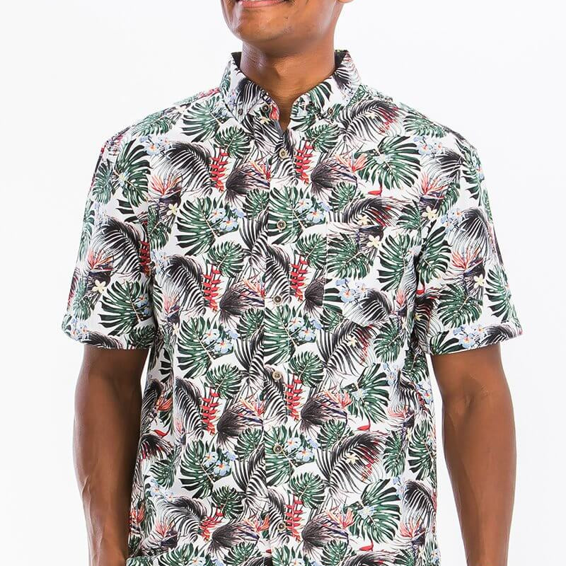 Palm Hawaiian Button Down Shirt