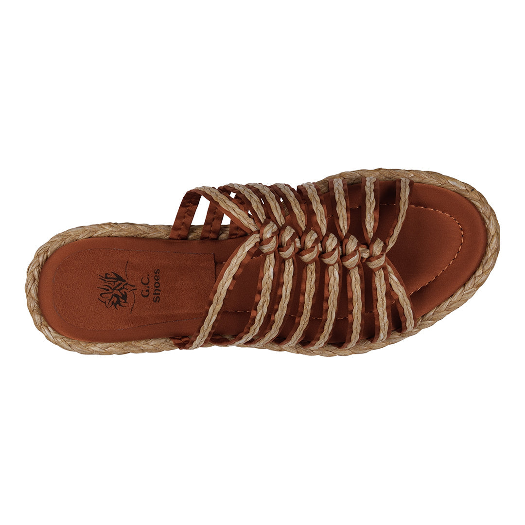 GC Shoes Phoenix Espadrille Strappy Flat Sandals
