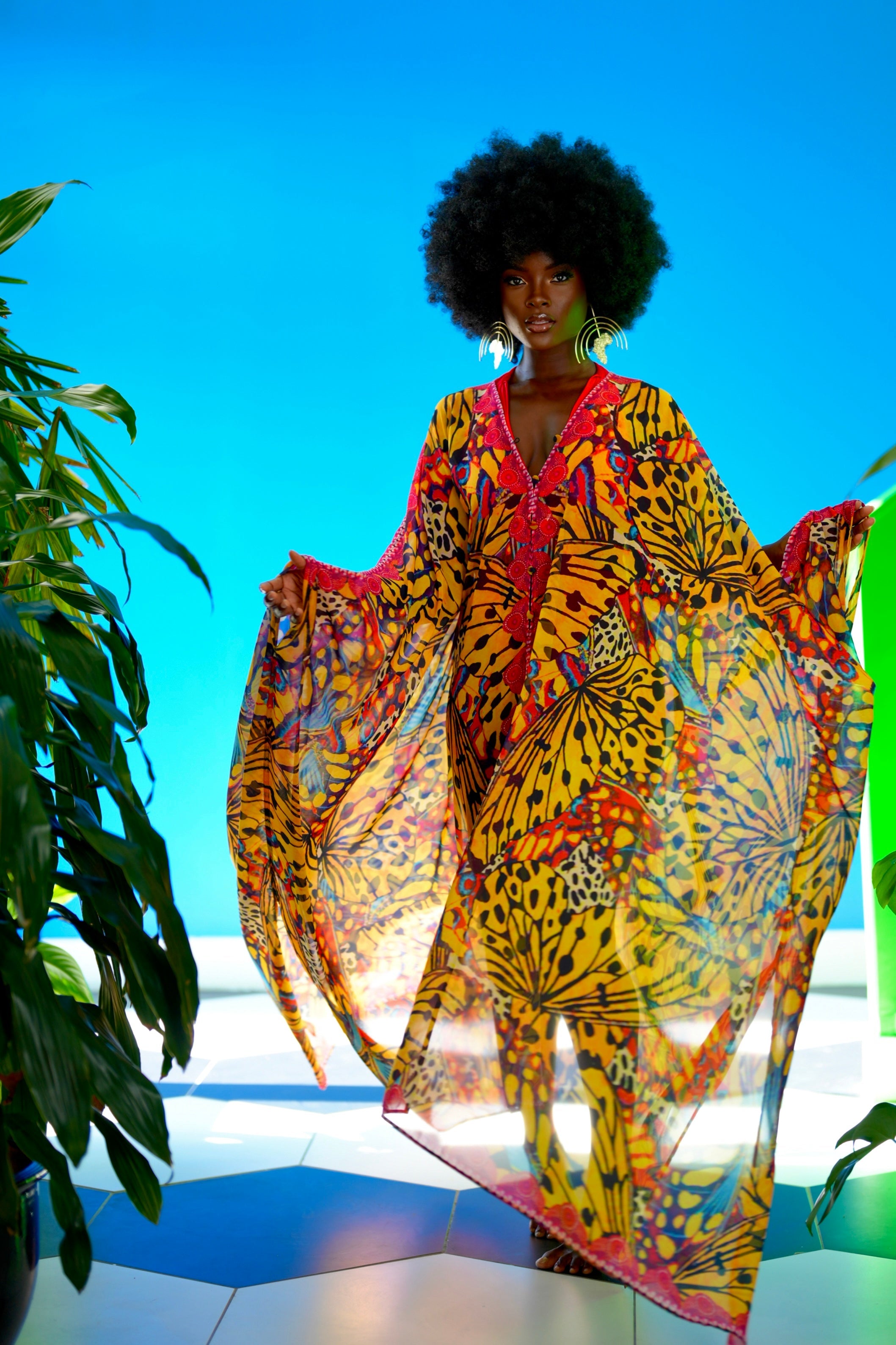 Saisankoh Tristan Goddess kaftan