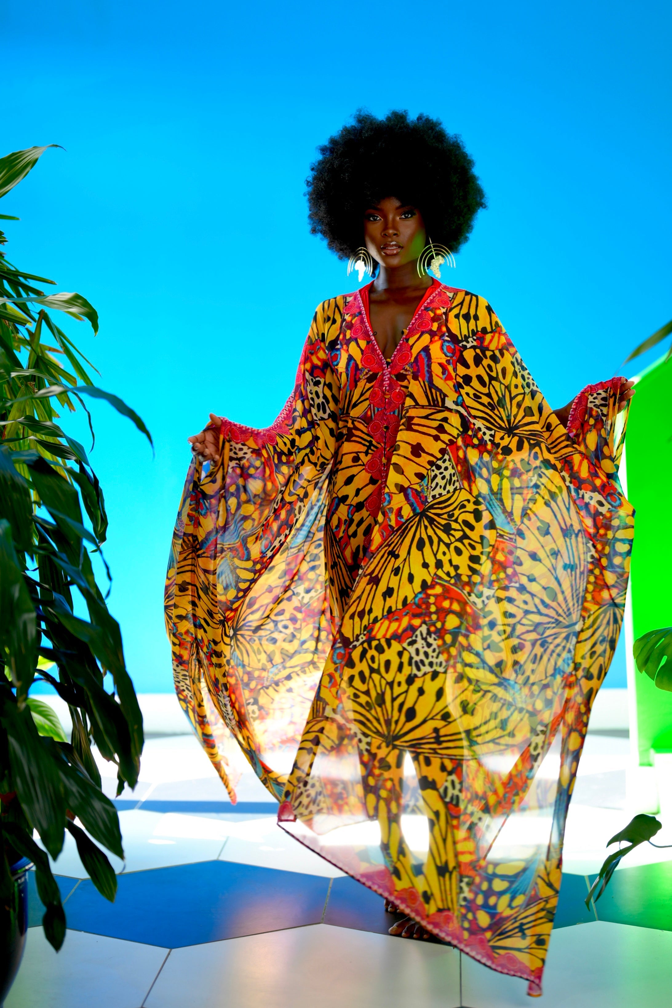 Saisankoh Tristan Goddess kaftan