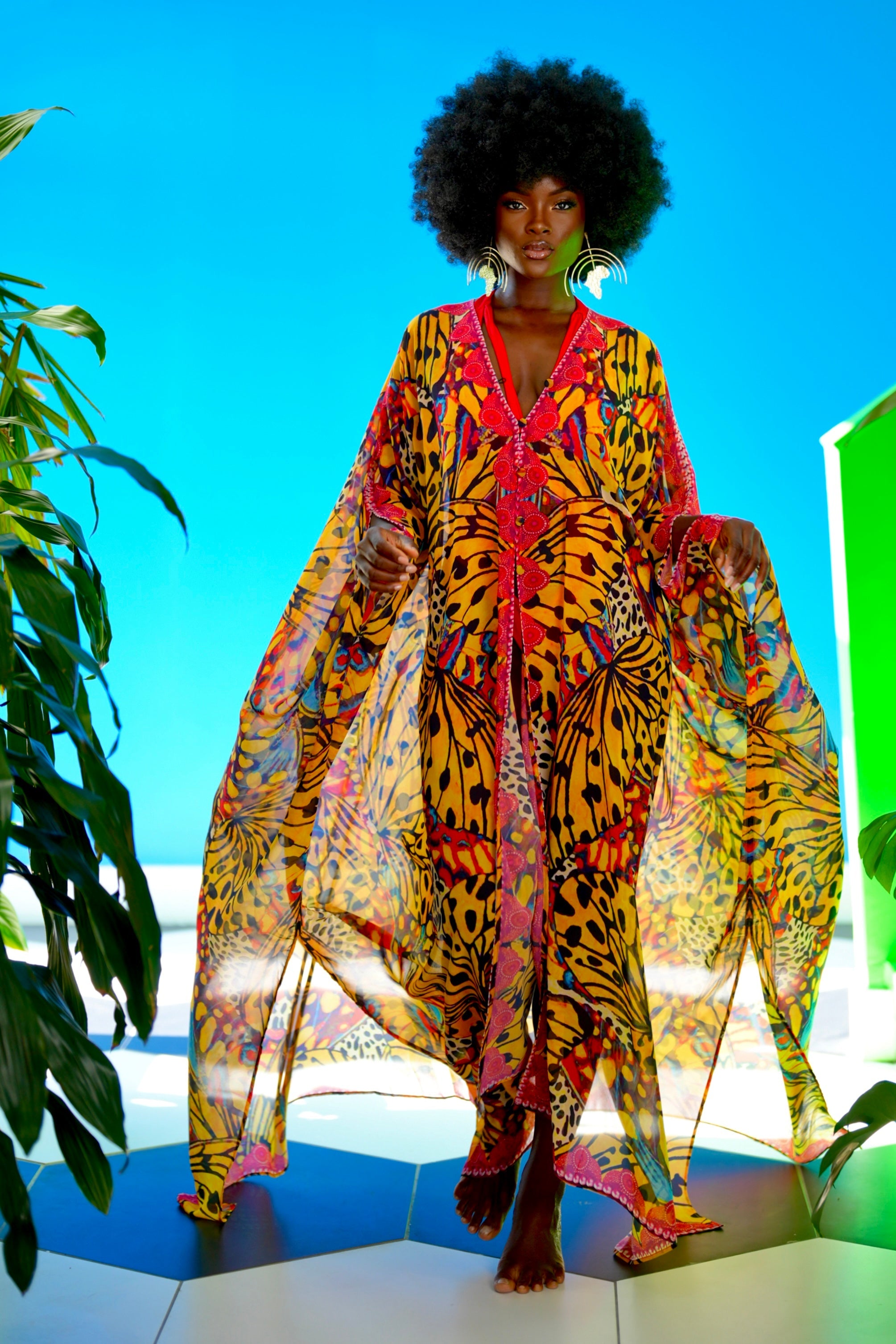 Saisankoh Tristan Goddess kaftan