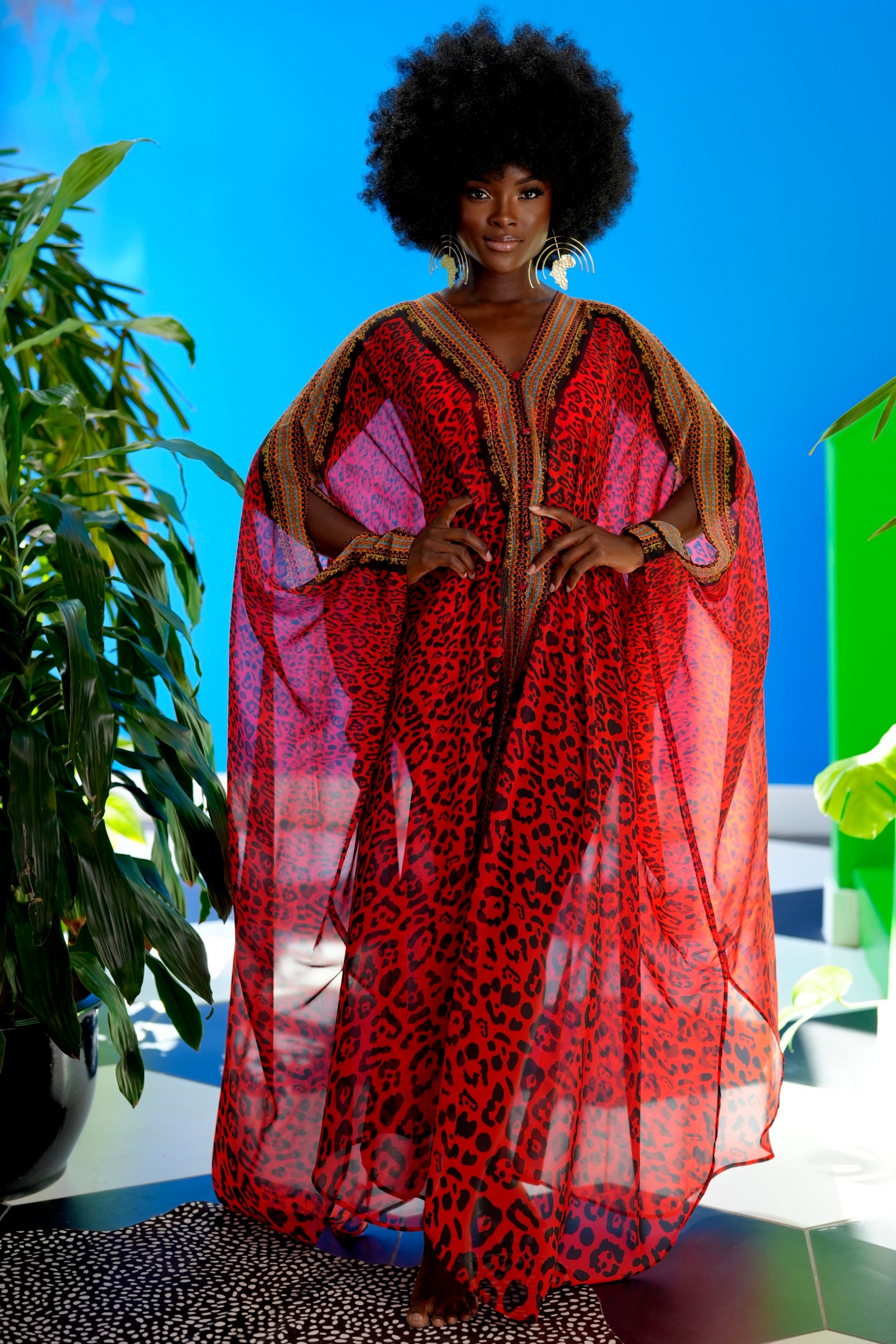 Saisankoh Valencia Goddess Kaftan