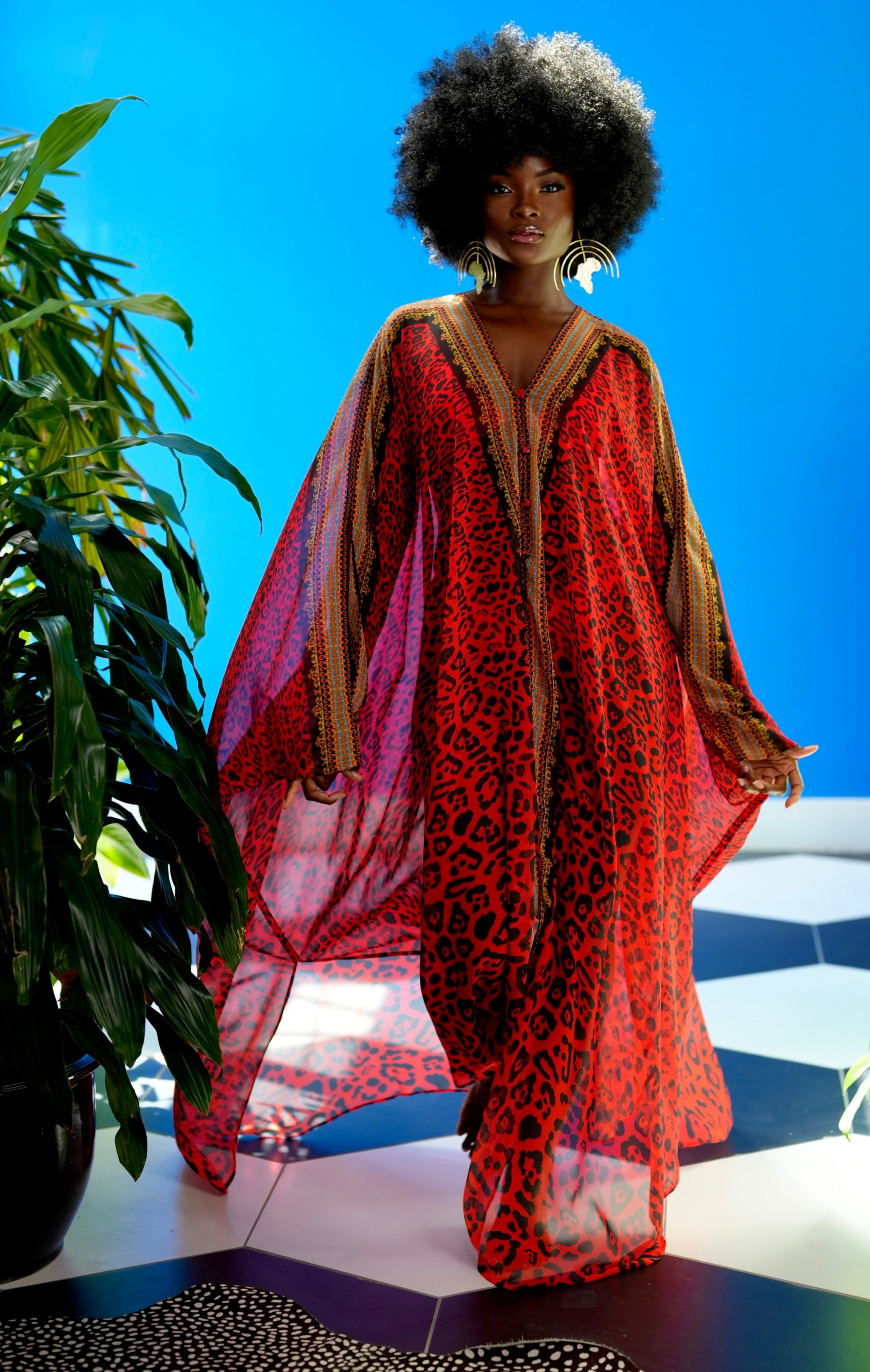 Saisankoh Valencia Goddess Kaftan