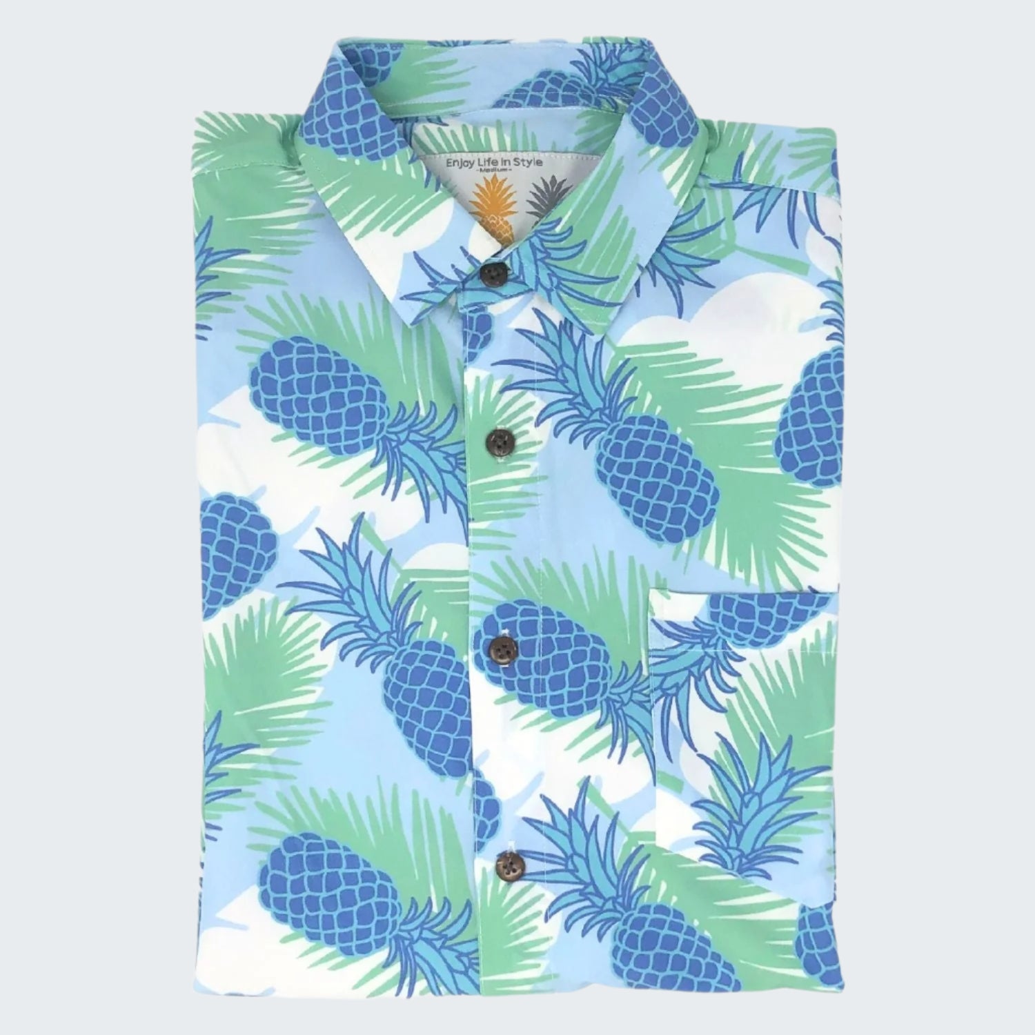 Super Stretch - Pineapple Cool Hawaiian Shirt