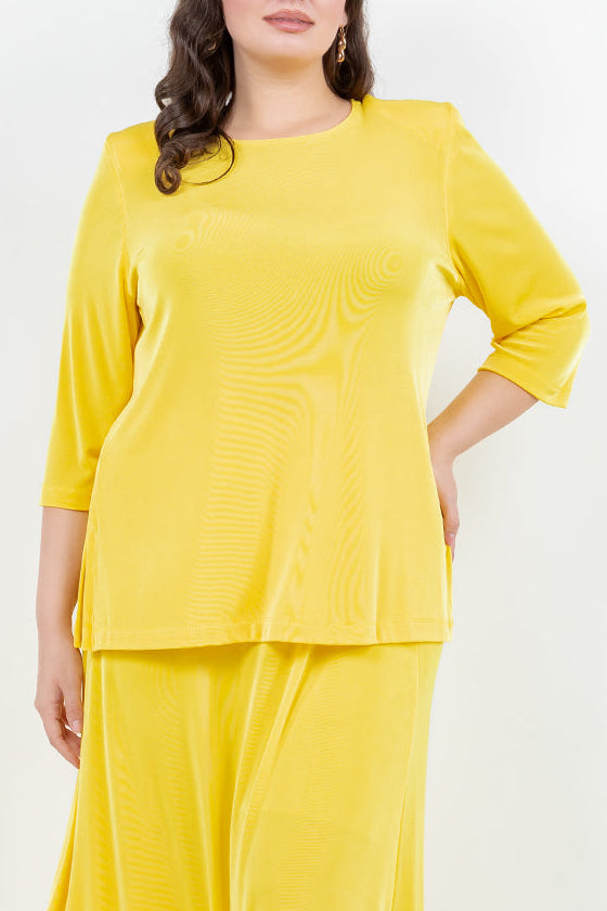 Vikki Vi Classic Limoncello 3/4 Sleeve Top