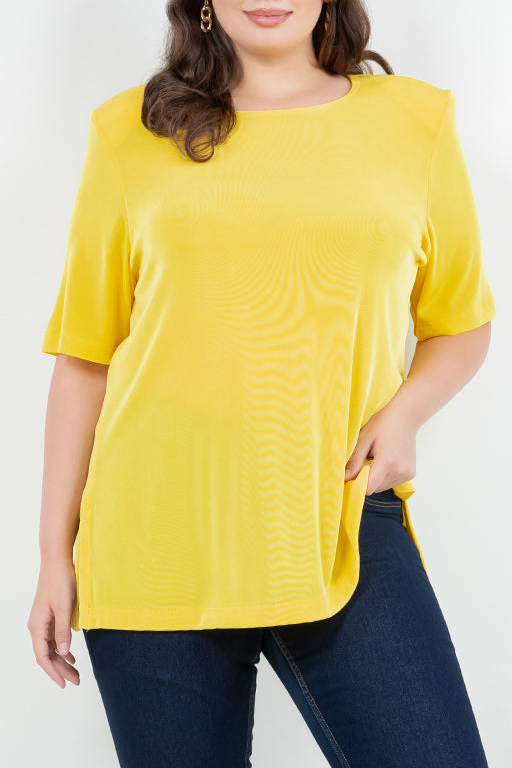 Vikki Vi Classic Limoncello Short Sleeve Tunic