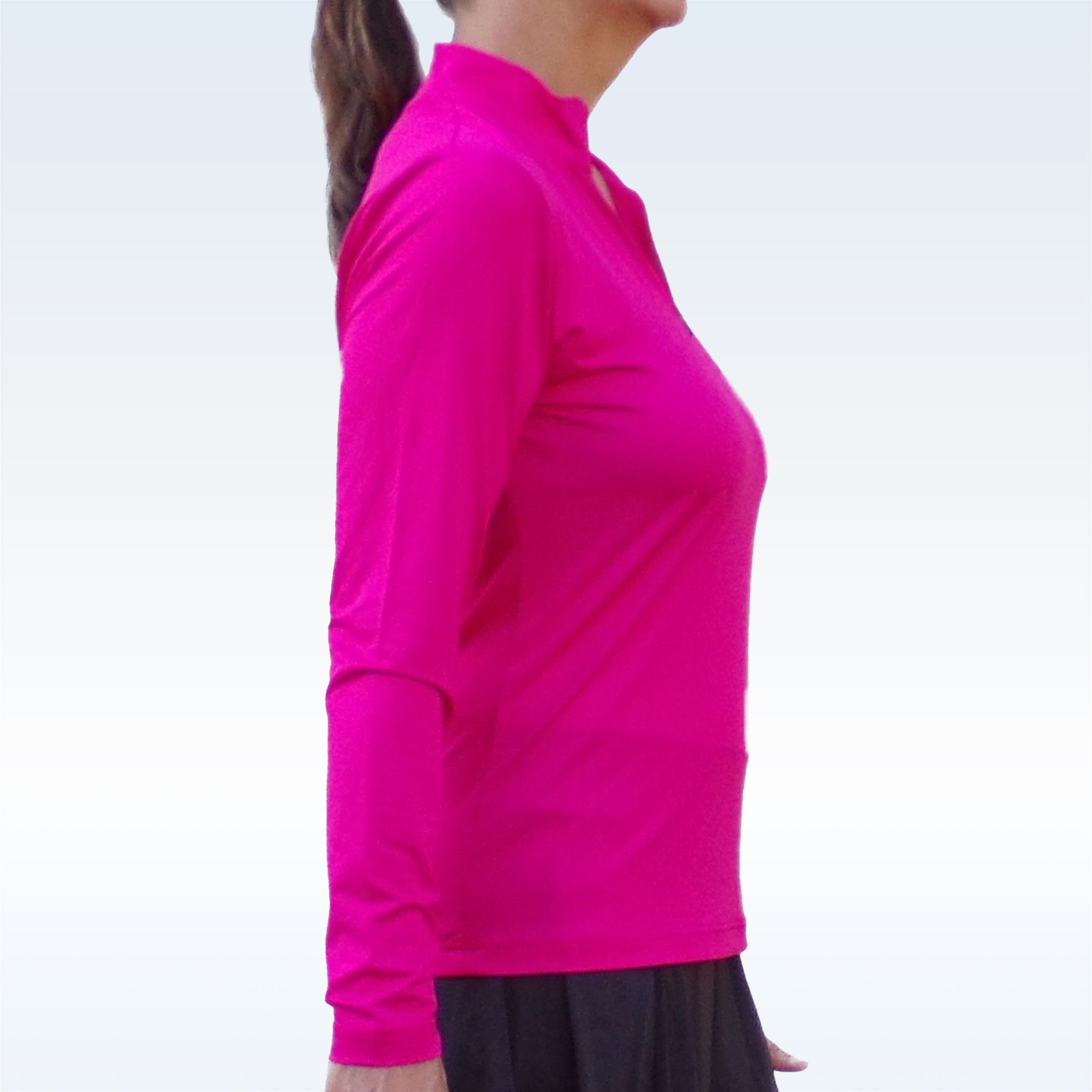 Pickleball Bella 1/4 Zip Long Sleeve Pink