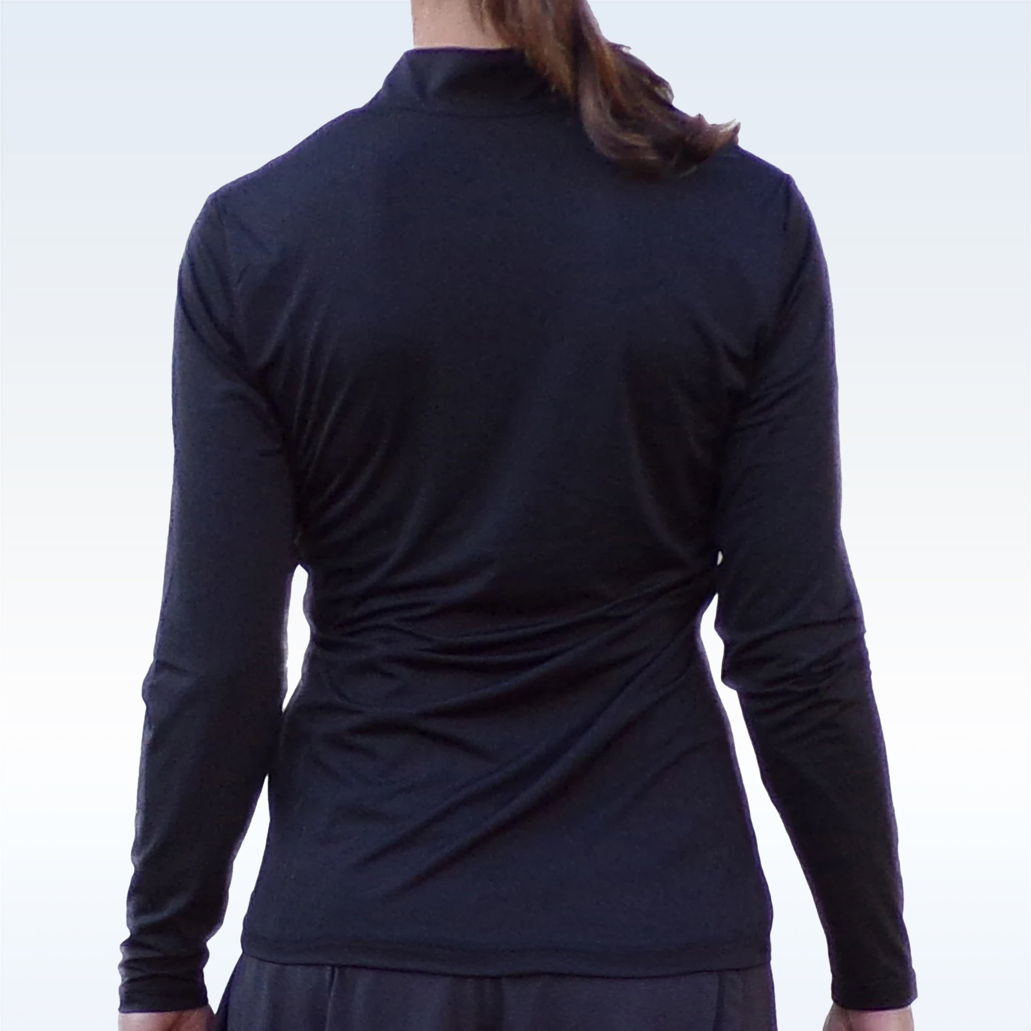Pickleball Bella 1/4 Zip Long Sleeve Black
