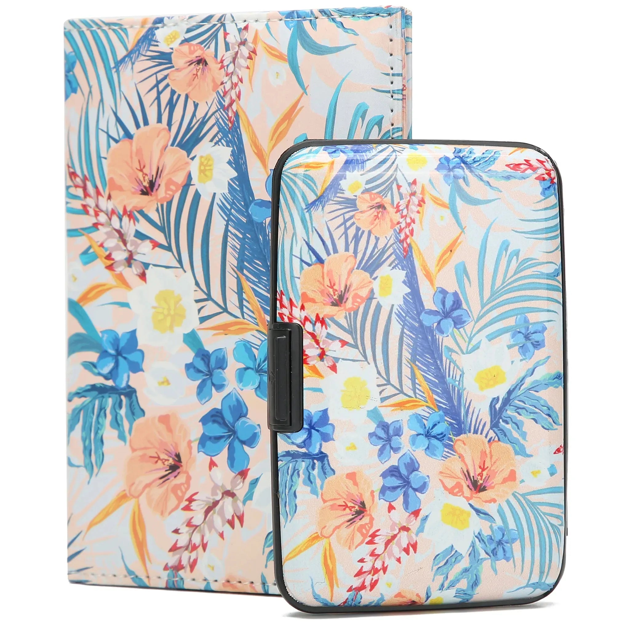 Floral patterned phone case with a white background