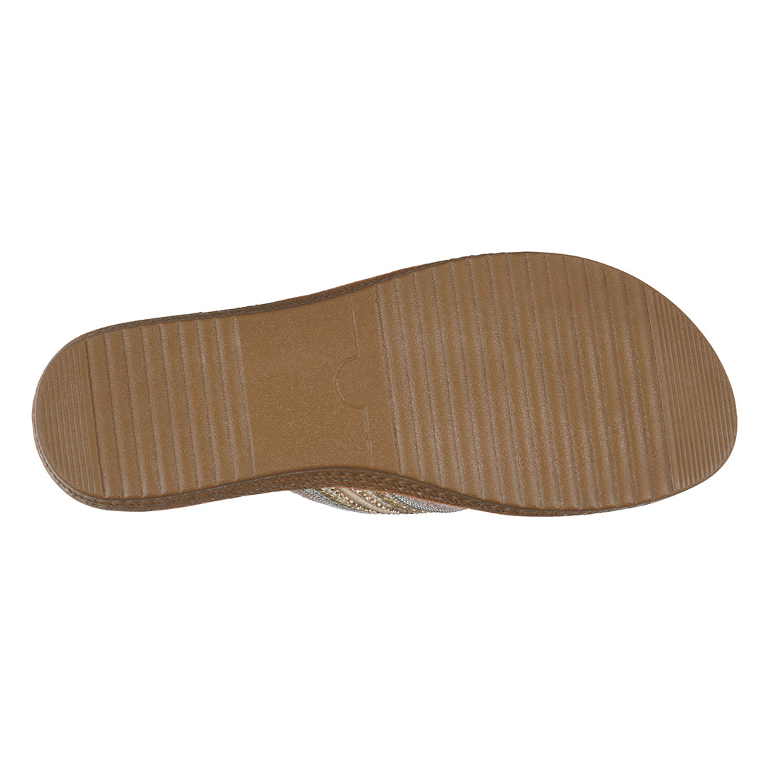 Brown shoe sole on a white background