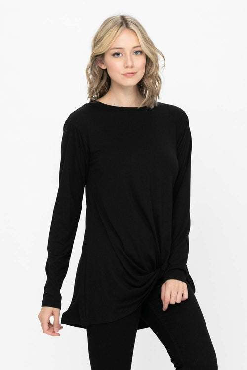 Comfy Soft Casual Twist Knot Tunics