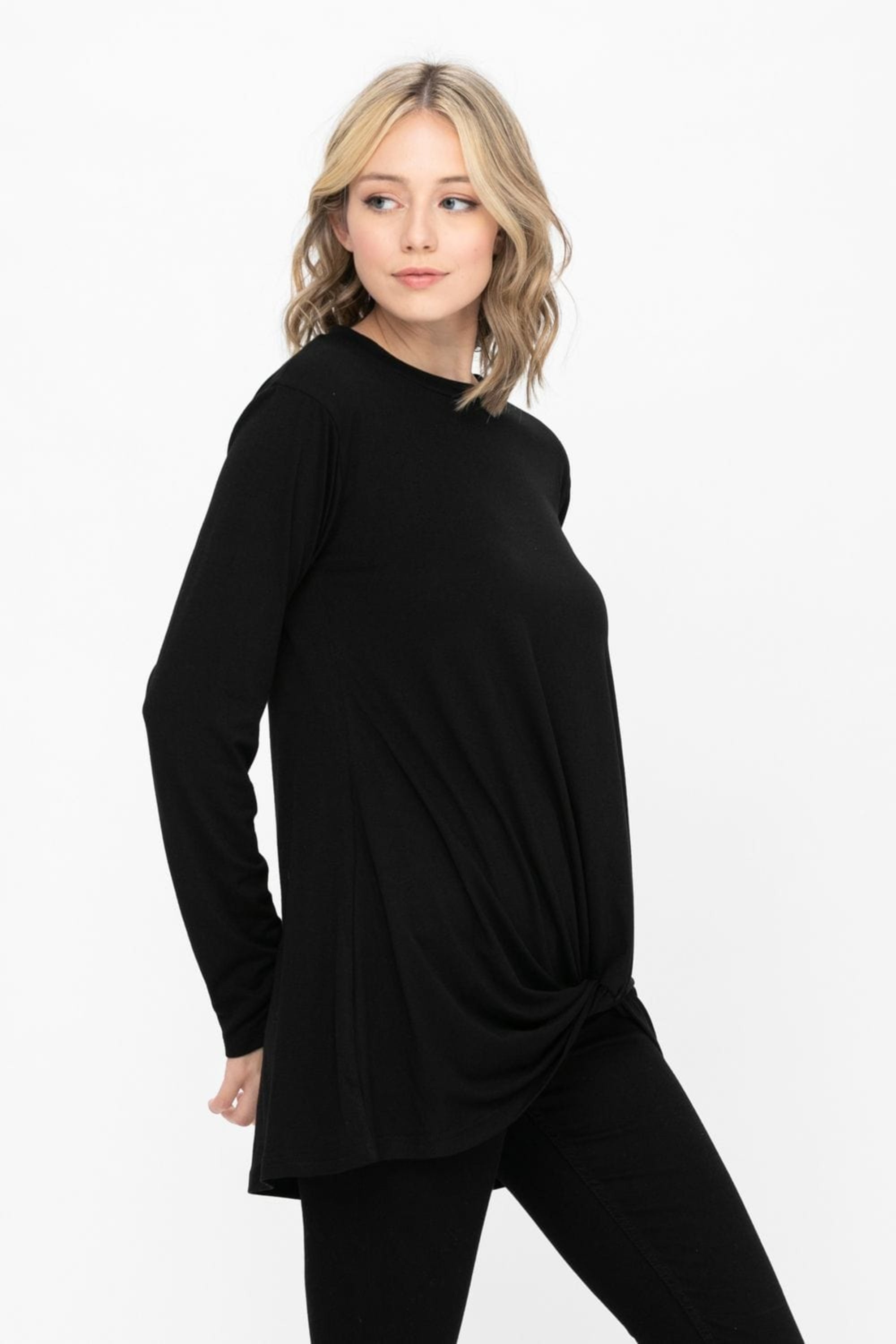 Comfy Soft Casual Twist Knot Tunics