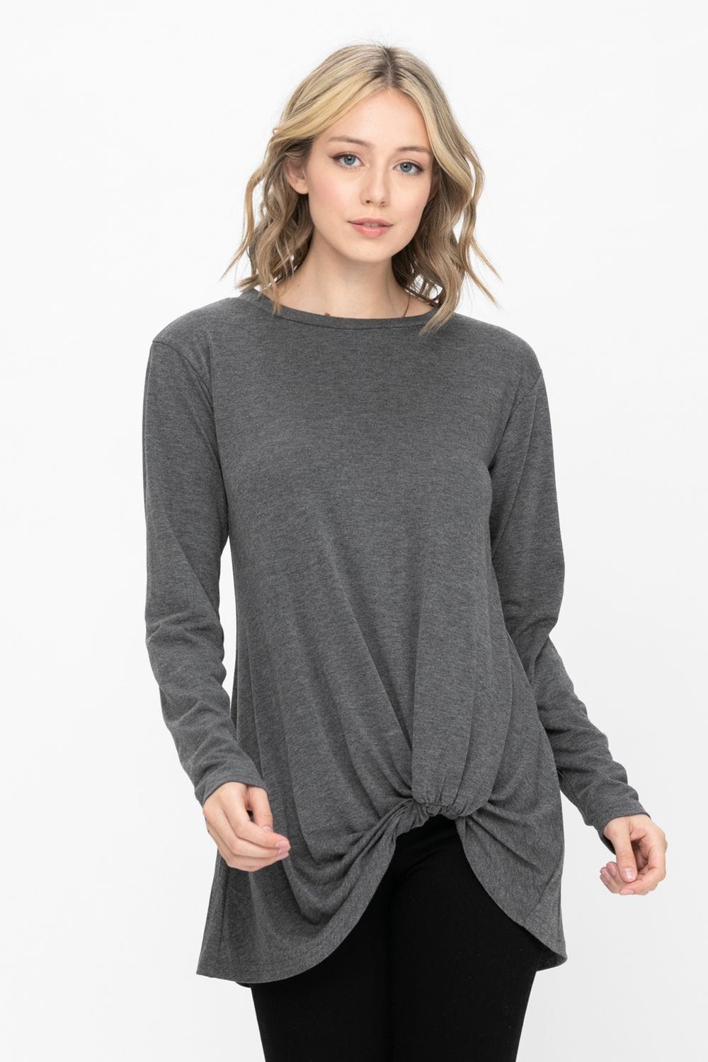 Comfy Soft Casual Twist Knot Tunics