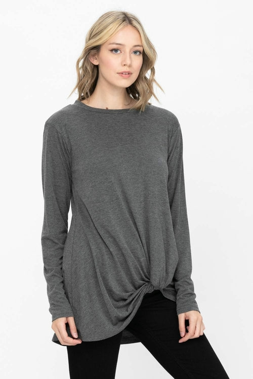 Comfy Soft Casual Twist Knot Tunics