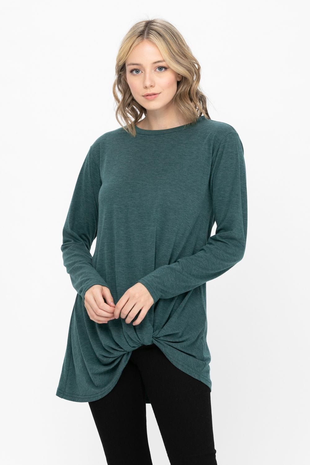 Comfy Soft Casual Twist Knot Tunics