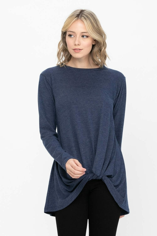 Comfy Soft Casual Twist Knot Tunics