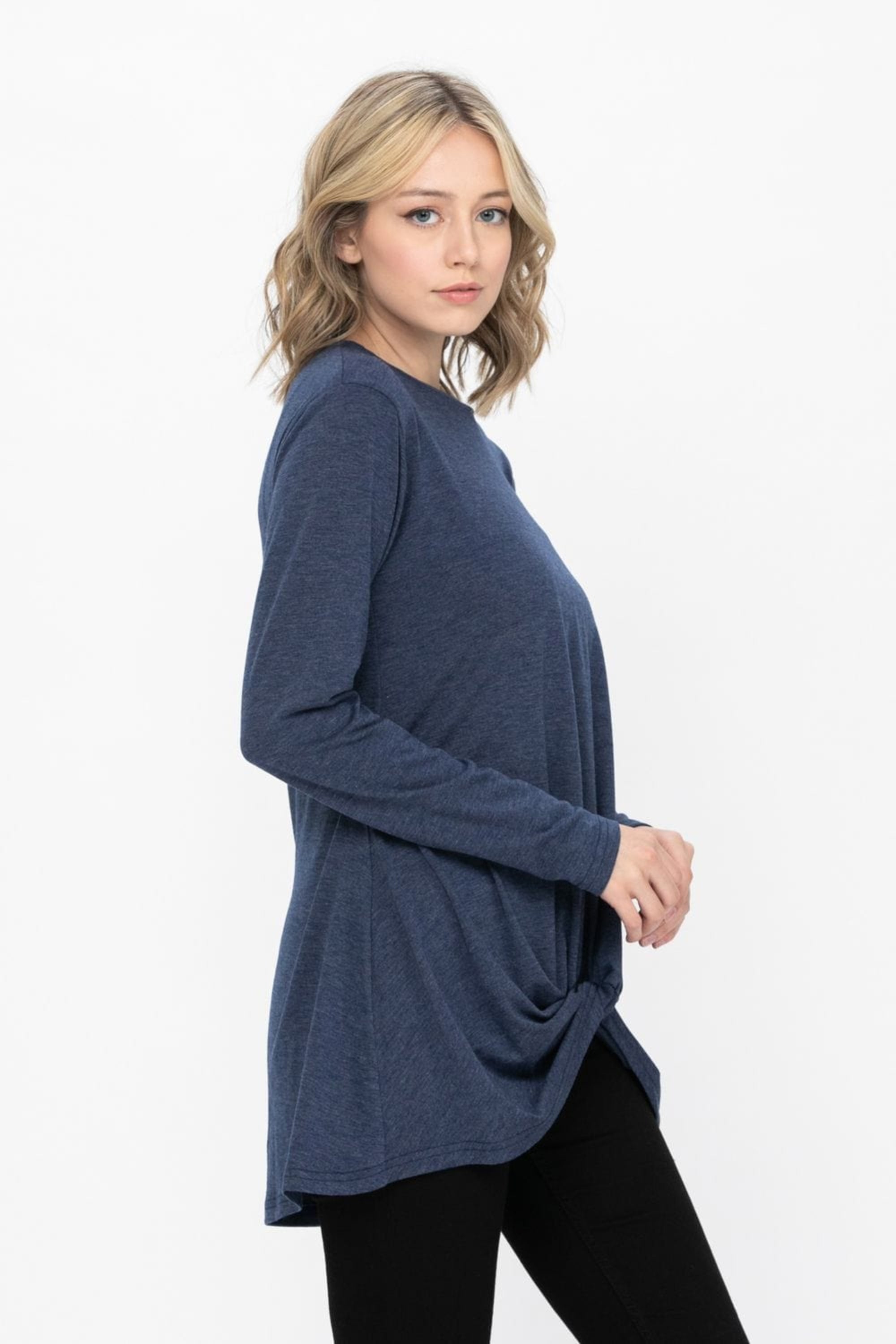 Comfy Soft Casual Twist Knot Tunics